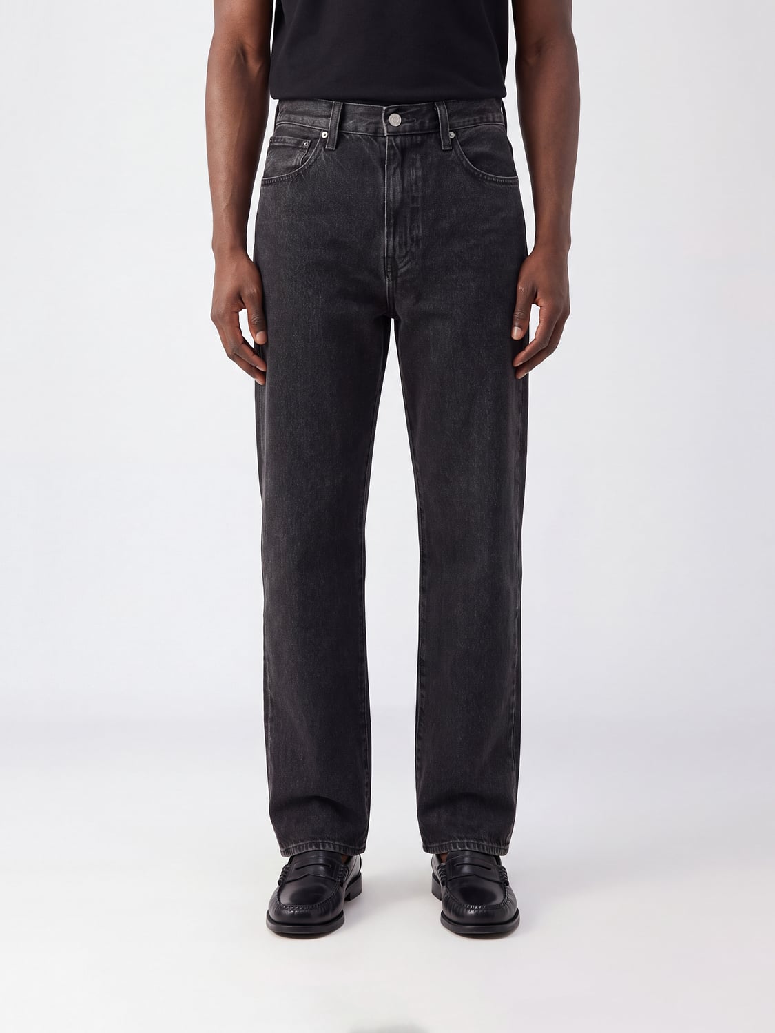 LEVI'S ДЖИНСЫ: Джинсы Levi's 568™ прямого кроя из хлопкового денима, Черный 1 - Img 1