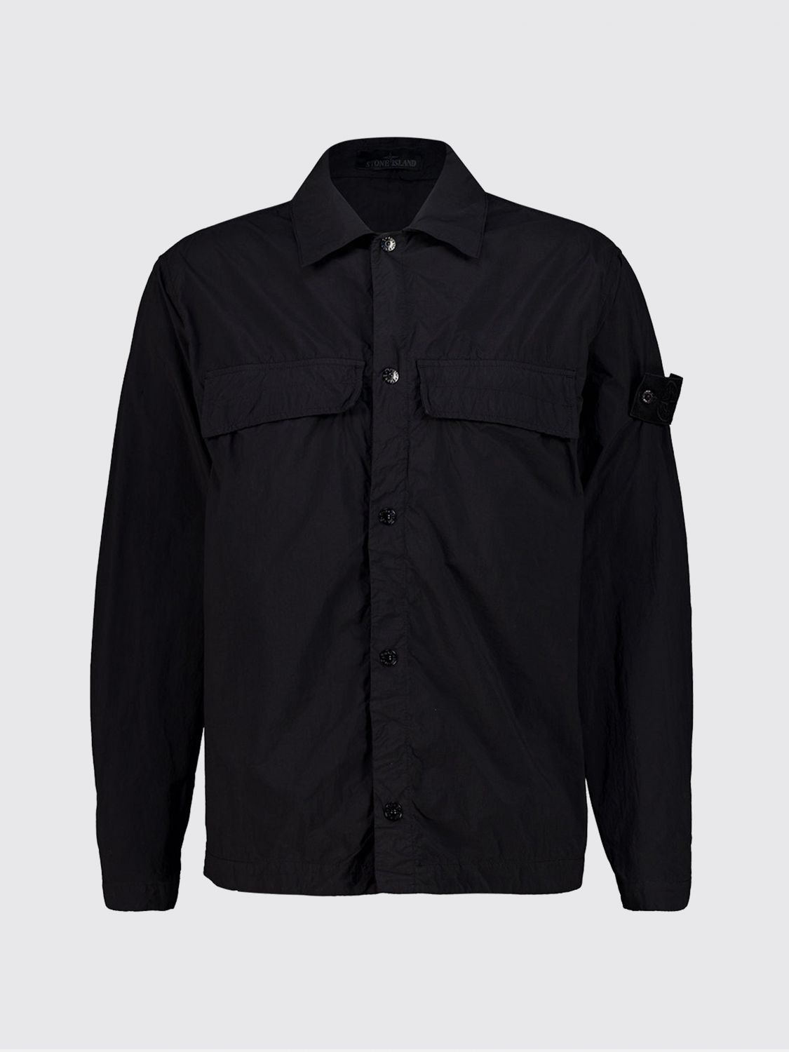 STONE ISLAND JACKE: Kapuzen-Daunenjacke Stone Island Ghost Capsule aus recyceltem Funktionsgewebe, Schwarz - Img 2
