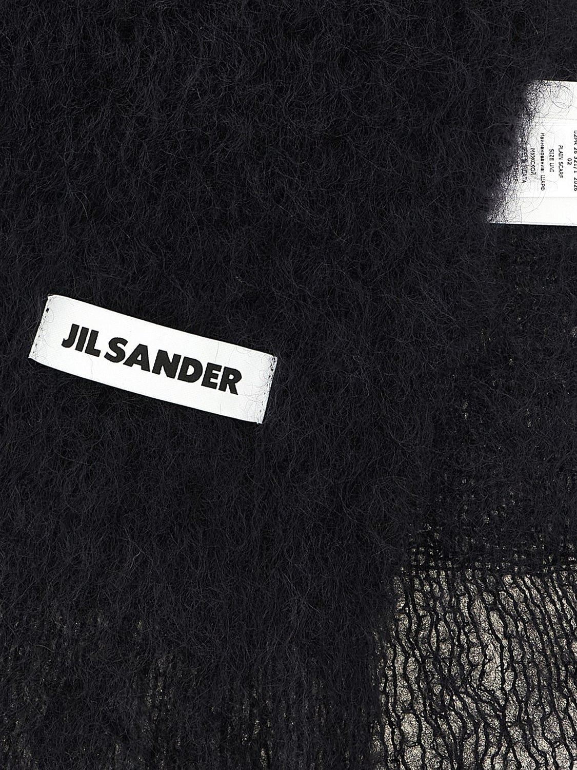 JIL SANDER SCHAL: Schal herren Jil Sander, Schwarz - Img 3