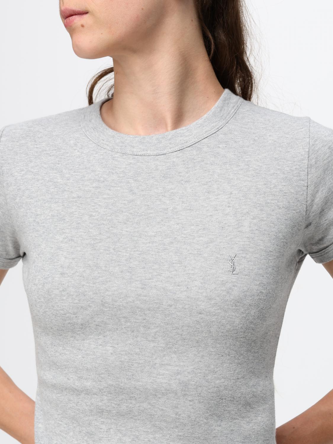 SAINT LAURENT TOP: Top mujer Saint Laurent, Gris - Img 5