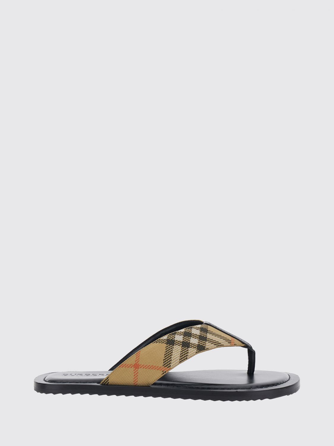 BURBERRY SANDALS: Sandals men Burberry, Beige - Img 1