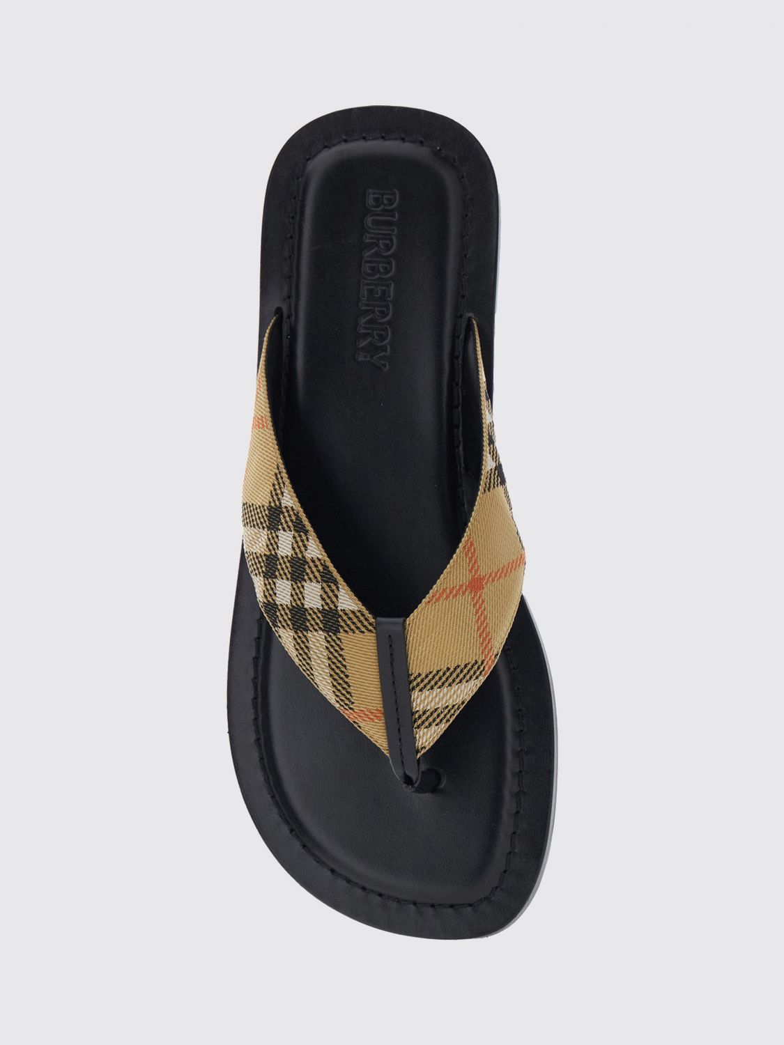 BURBERRY SANDALS: Sandals men Burberry, Beige - Img 4