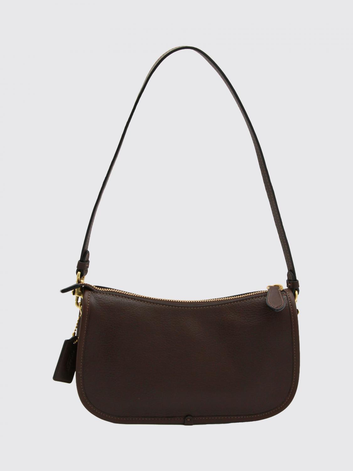 COACH BORSA A SPALLA: Borsa a spalla donna Coach, Marrone - Img 2