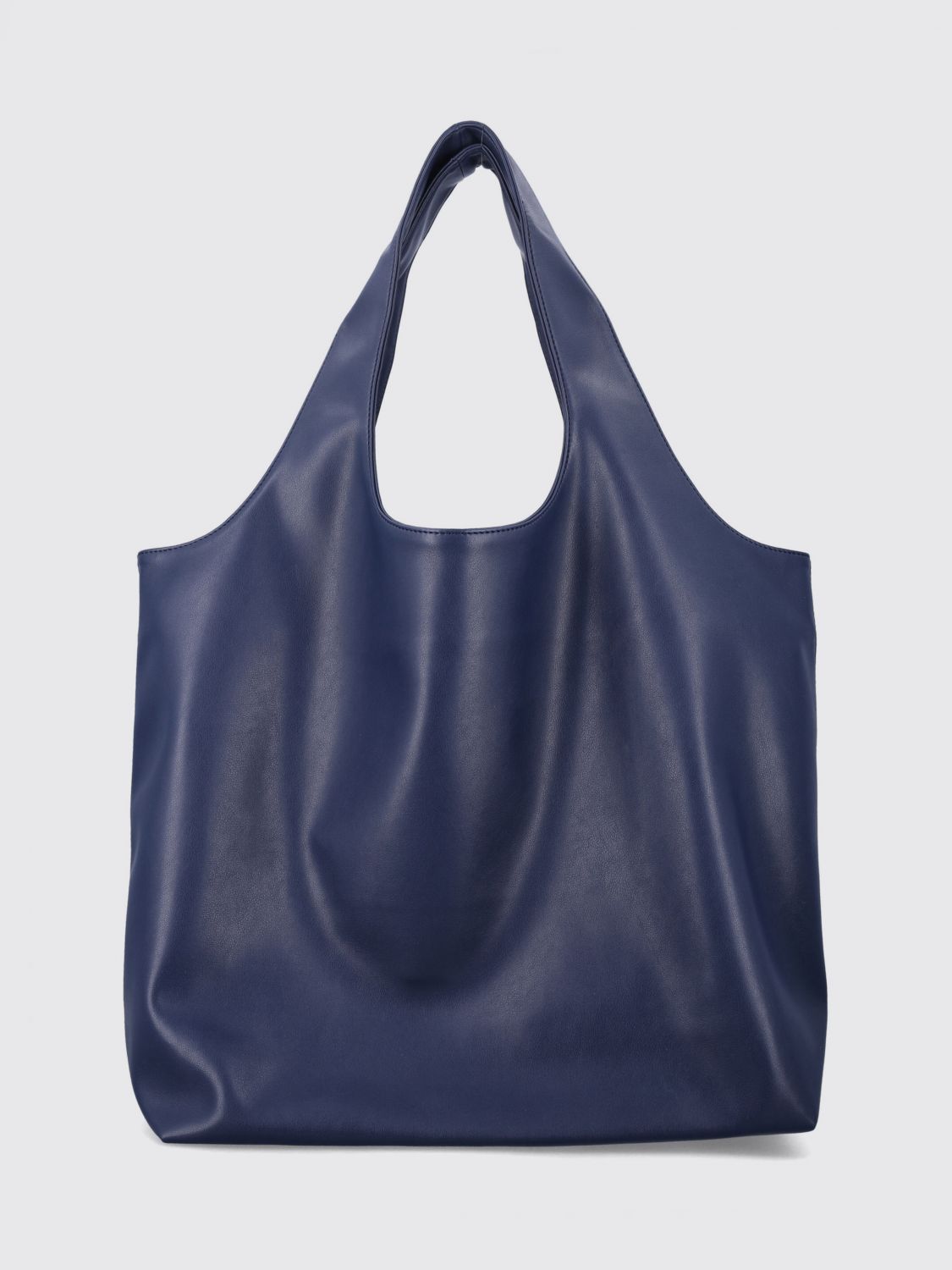 A.P.C. BORSA A TRACOLLA: Tote bag grande Ninon A.P.C. in materiali riciclati con logo stampato, Blue - Img 2