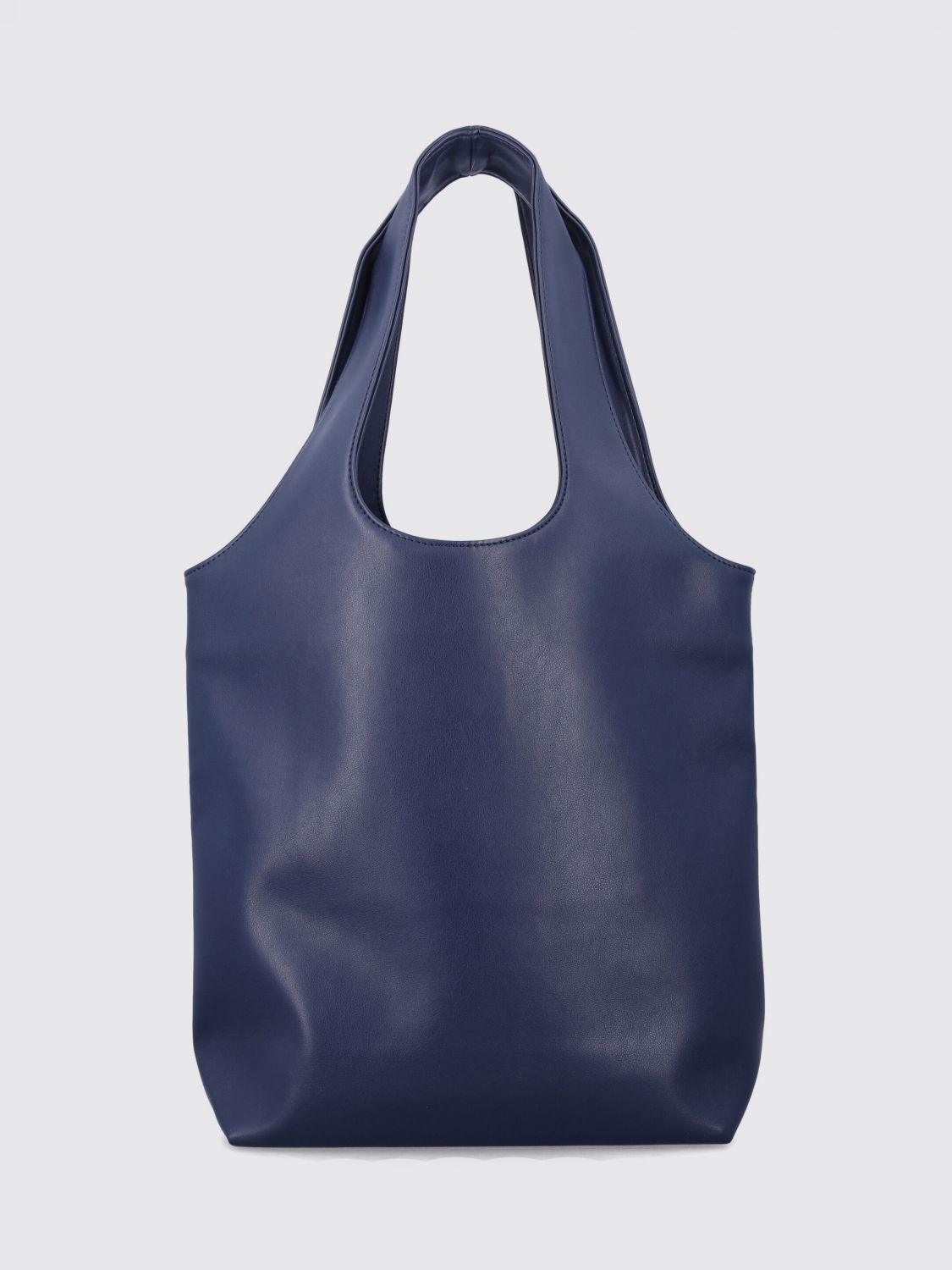 A.P.C. BORSA A TRACOLLA: Tote bag piccola Ninon A.P.C. in materiali riciclati con logo stampato, Blue - Img 2