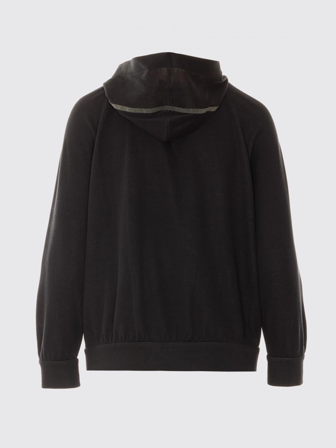 BRUNELLO CUCINELLI PULLOVER: Pullover damen Brunello Cucinelli, Schwarz - Img 3