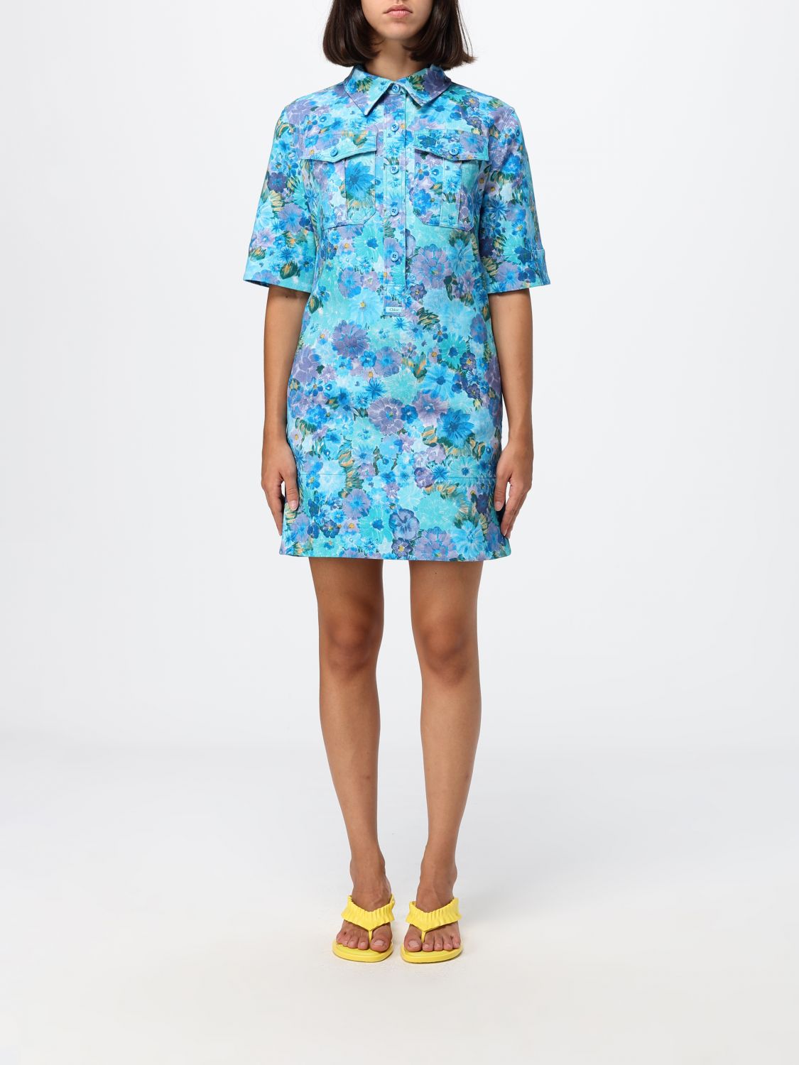 CHLOÉ ABITO: Abito donna ChloÉ, Blue - Img 1