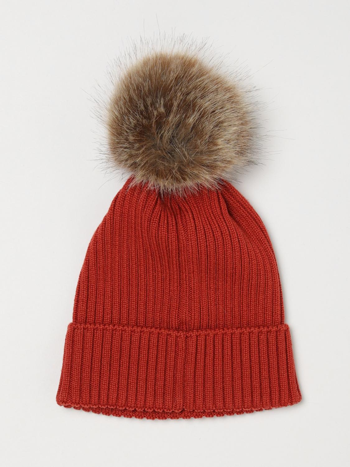 MONCLER HAT: Hat kids Moncler, Orange - Img 2