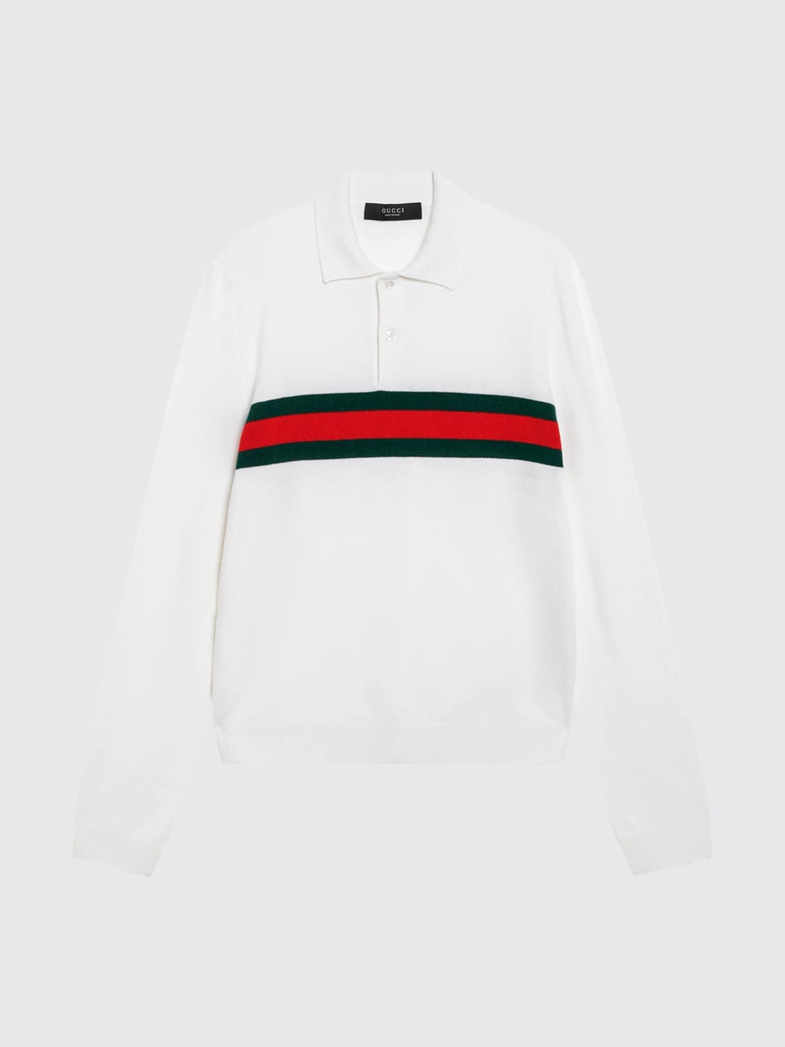 GUCCI POLO: Polo uomo Gucci, Bianco - Img 2