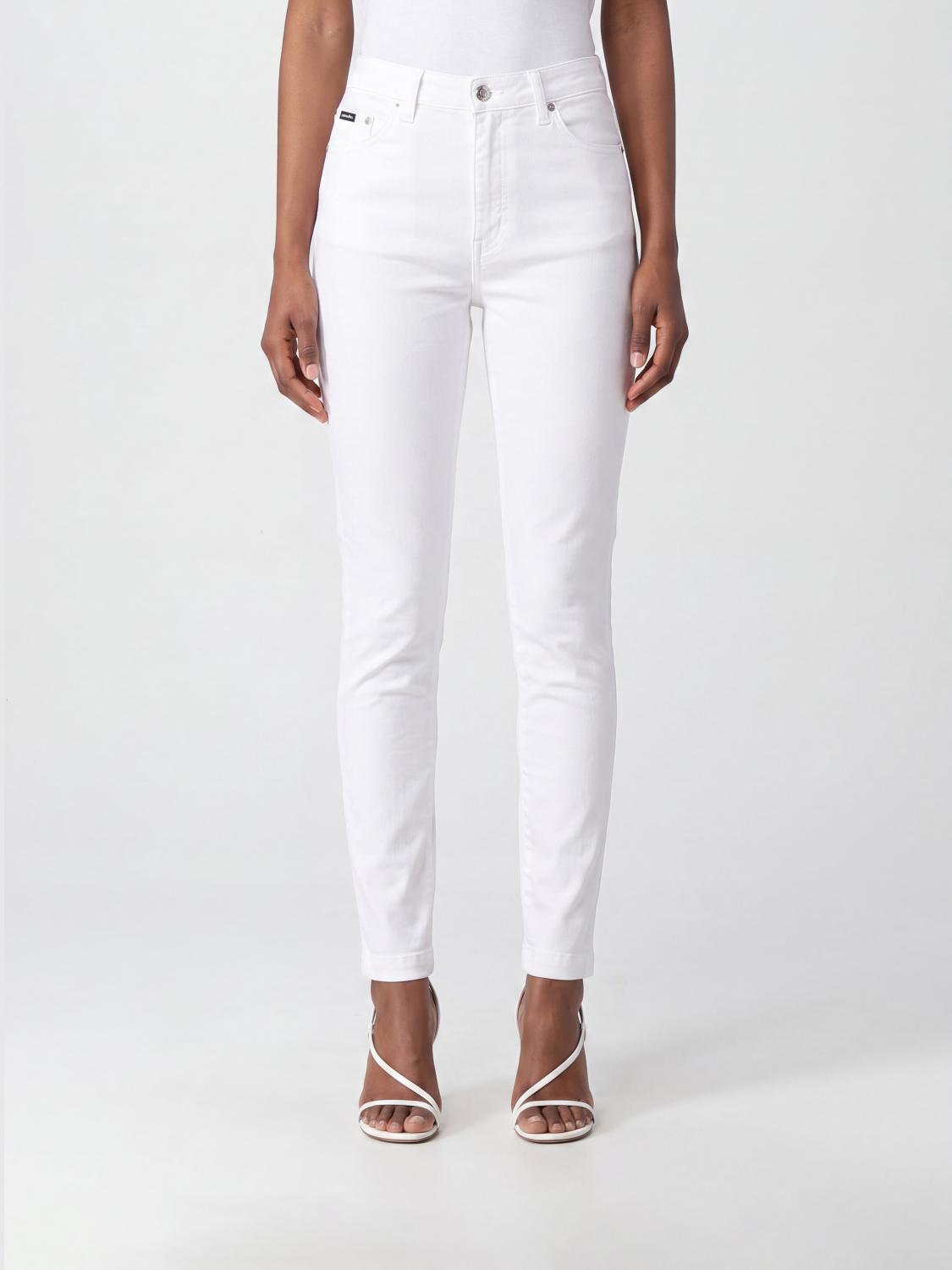 DOLCE & GABBANA JEANS: Jeans donna Dolce & Gabbana, Bianco - Img 1