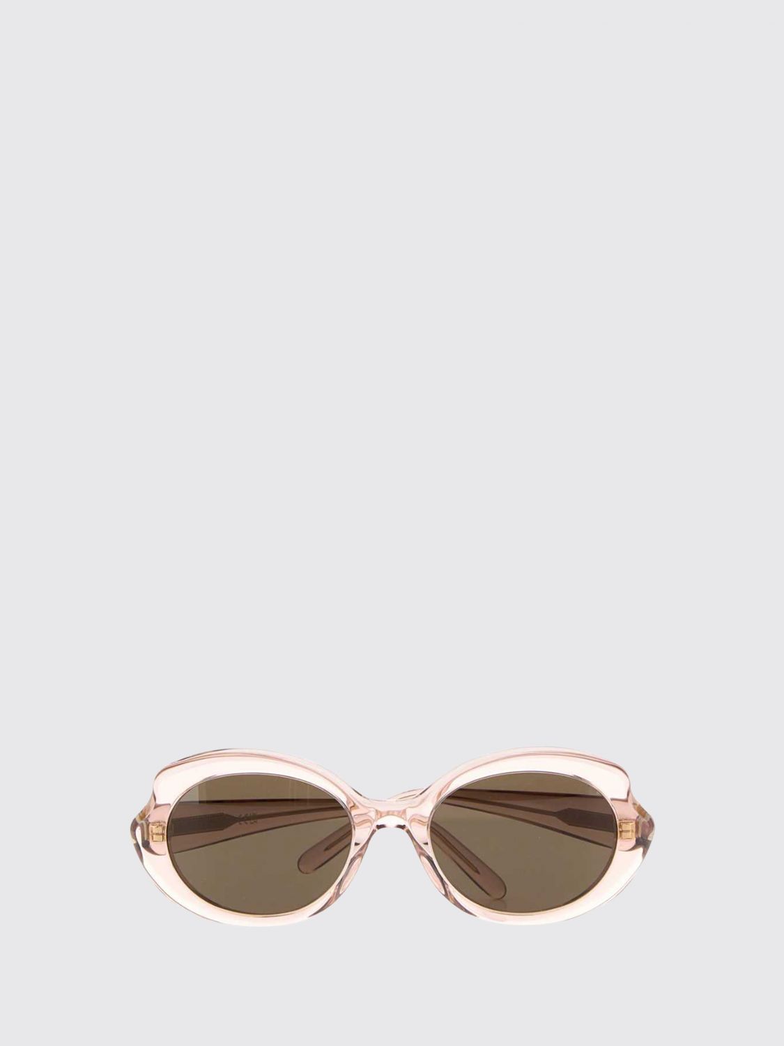 LOEWE OCCHIALI DA SOLE: Occhiali da sole cat-eye Loewe in acetato rosa con logo lettering, Rosa - Img 2