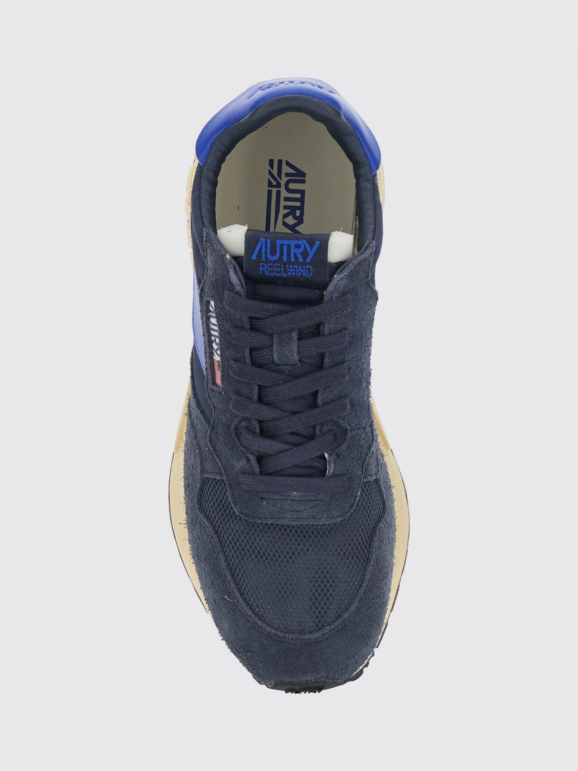 AUTRY SNEAKERS: Reelwind Sneakers Autry aus Nylon und Rindsveloursleder mit gezackter Sohle, Blau - Img 4