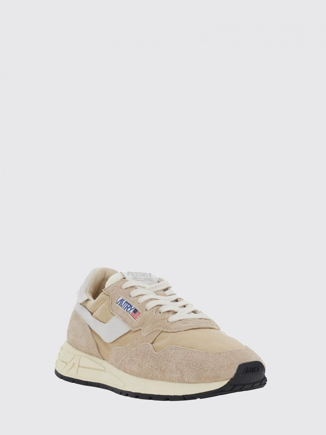AUTRY SNEAKERS: Reelwind Autry Nylon and Suede Bovine Leather Sneakers with Jagged Sole, Beige - Img 2