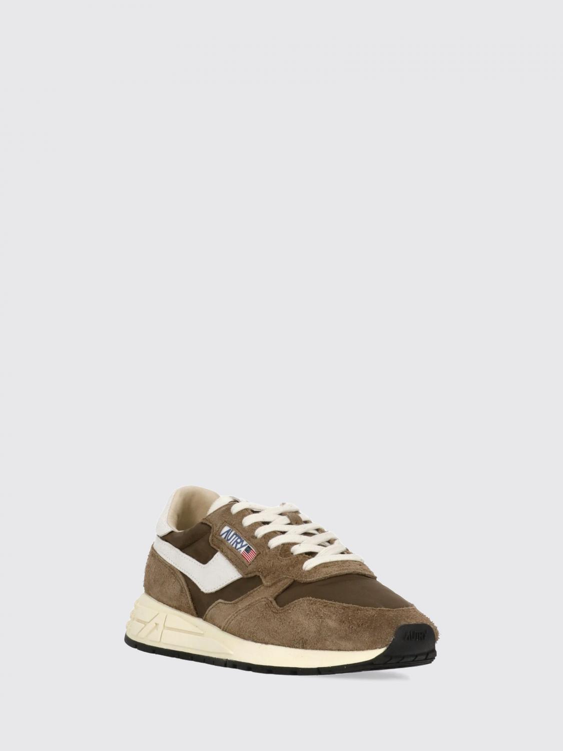 AUTRY SNEAKERS: Reelwind Autry Nylon and Suede Bovine Leather Sneakers with Jagged Sole, Burnt - Img 2