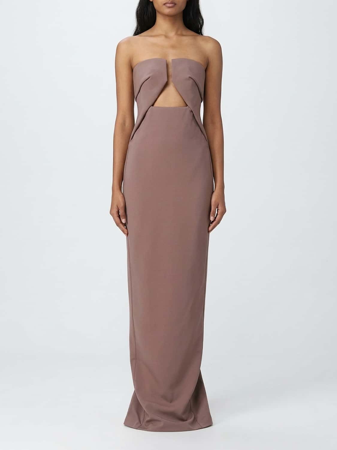 RICK OWENS ABITO: Abito donna Rick Owens, Marrone - Img 1
