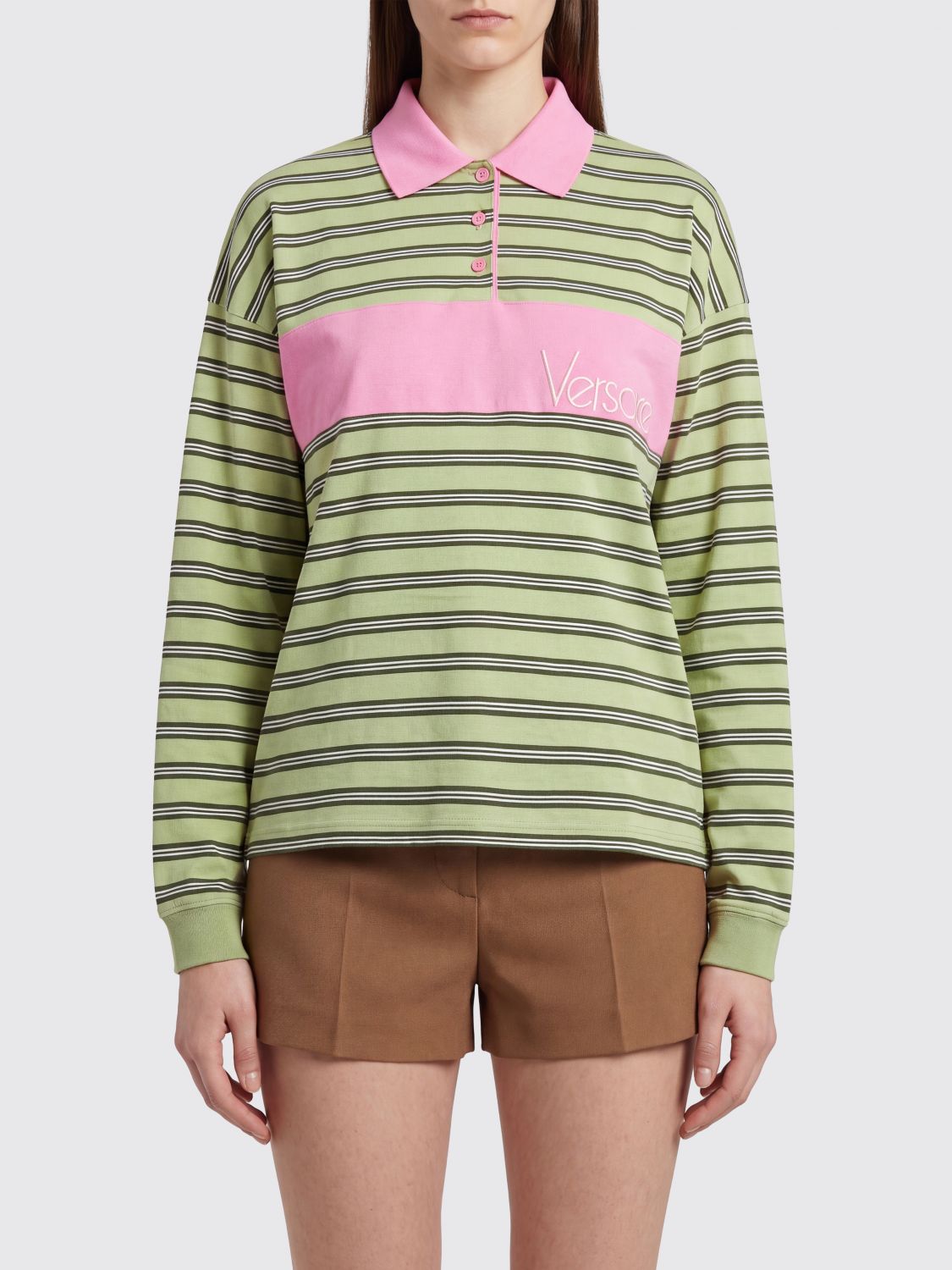 VERSACE POLO: Polo donna Versace, Limone - Img 1