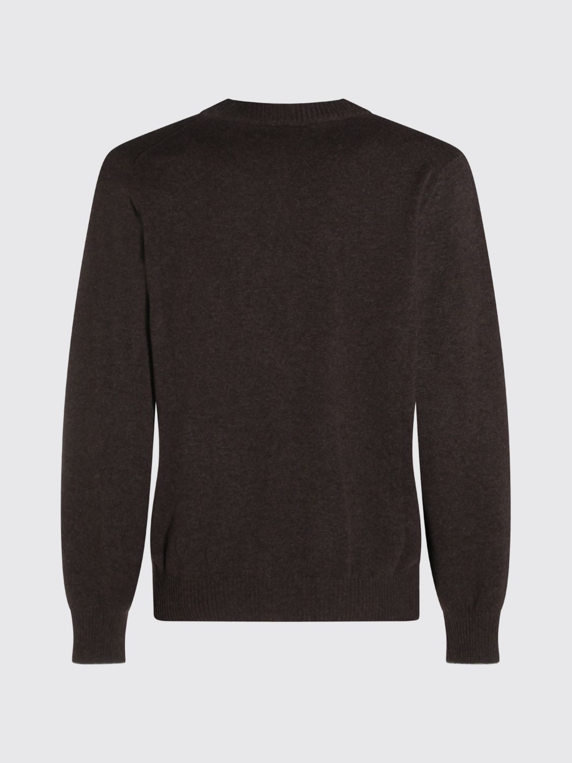 BRUNELLO CUCINELLI PULL: Cardigan Brunello Cucinelli à col V et boutonnage en 100% cachemire, Marron - Img 3