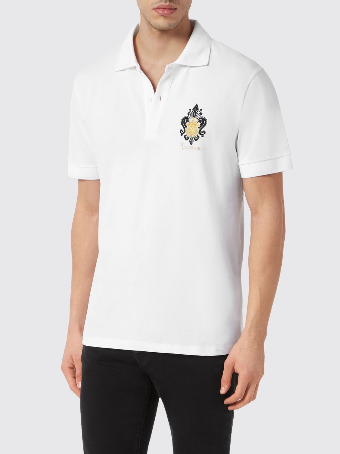 BILLIONAIRE POLO SHIRT: Polo shirt men Billionaire, White - Img 1