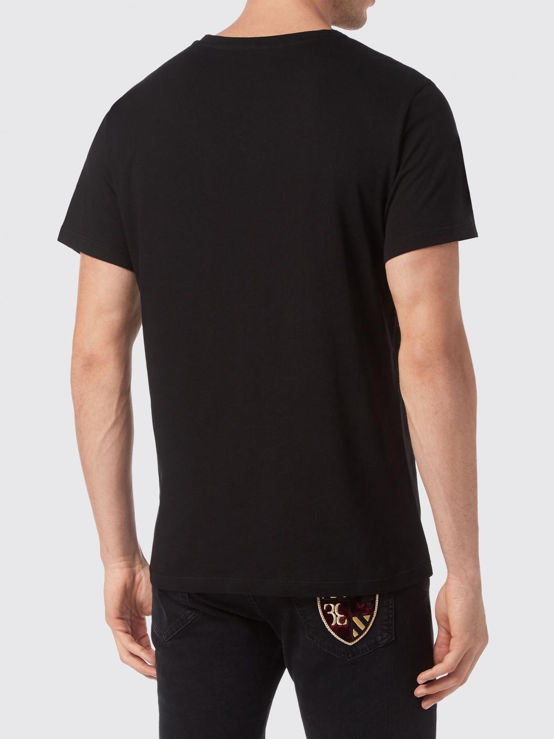 BILLIONAIRE CAMISETA: Camiseta slim fit Billionaire de algodón con escudo bordado en contraste, Negro - Img 2