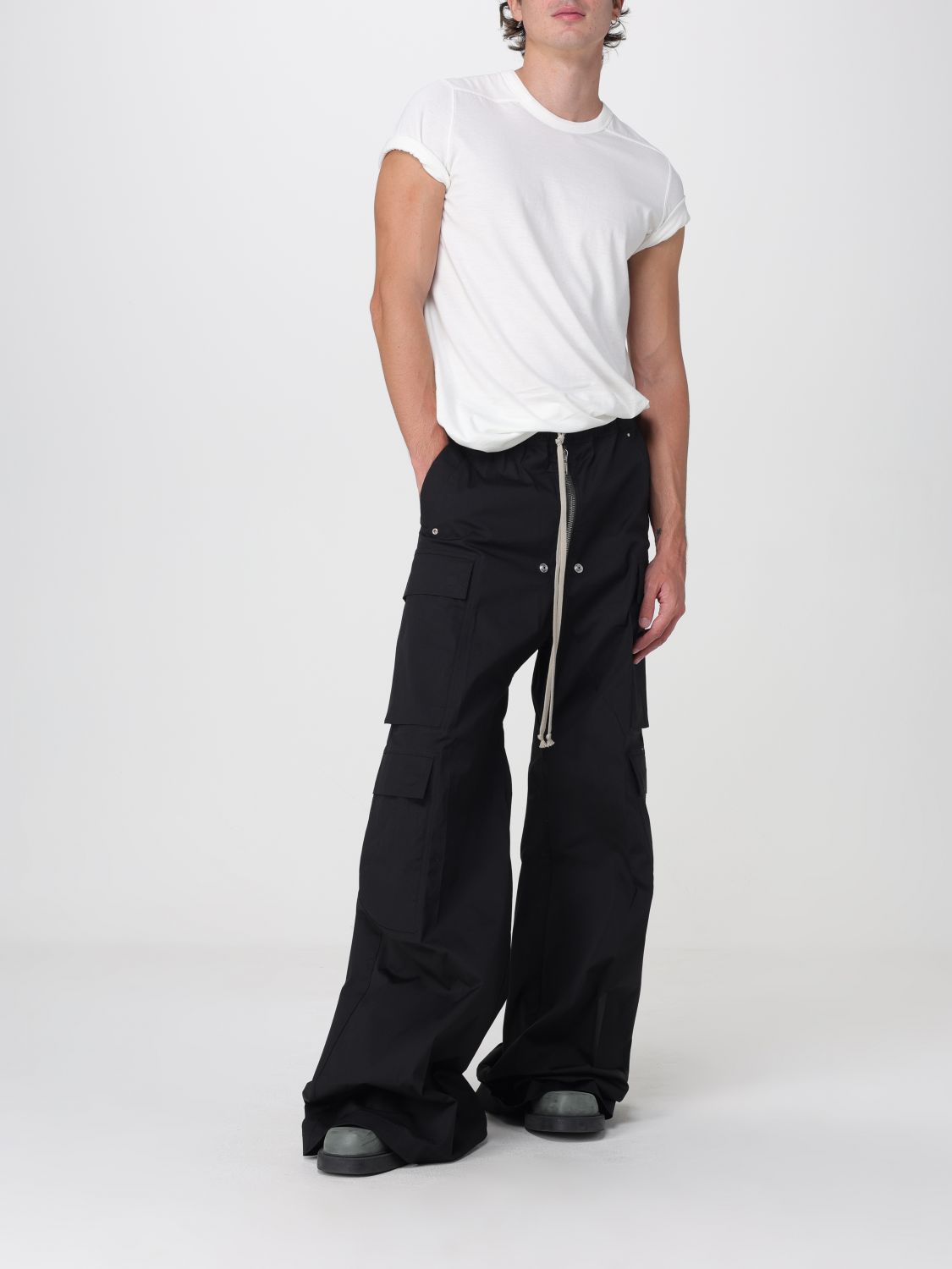 RICK OWENS 裤子: 裤子 男士 Rick Owens, 黑色 - Img 2