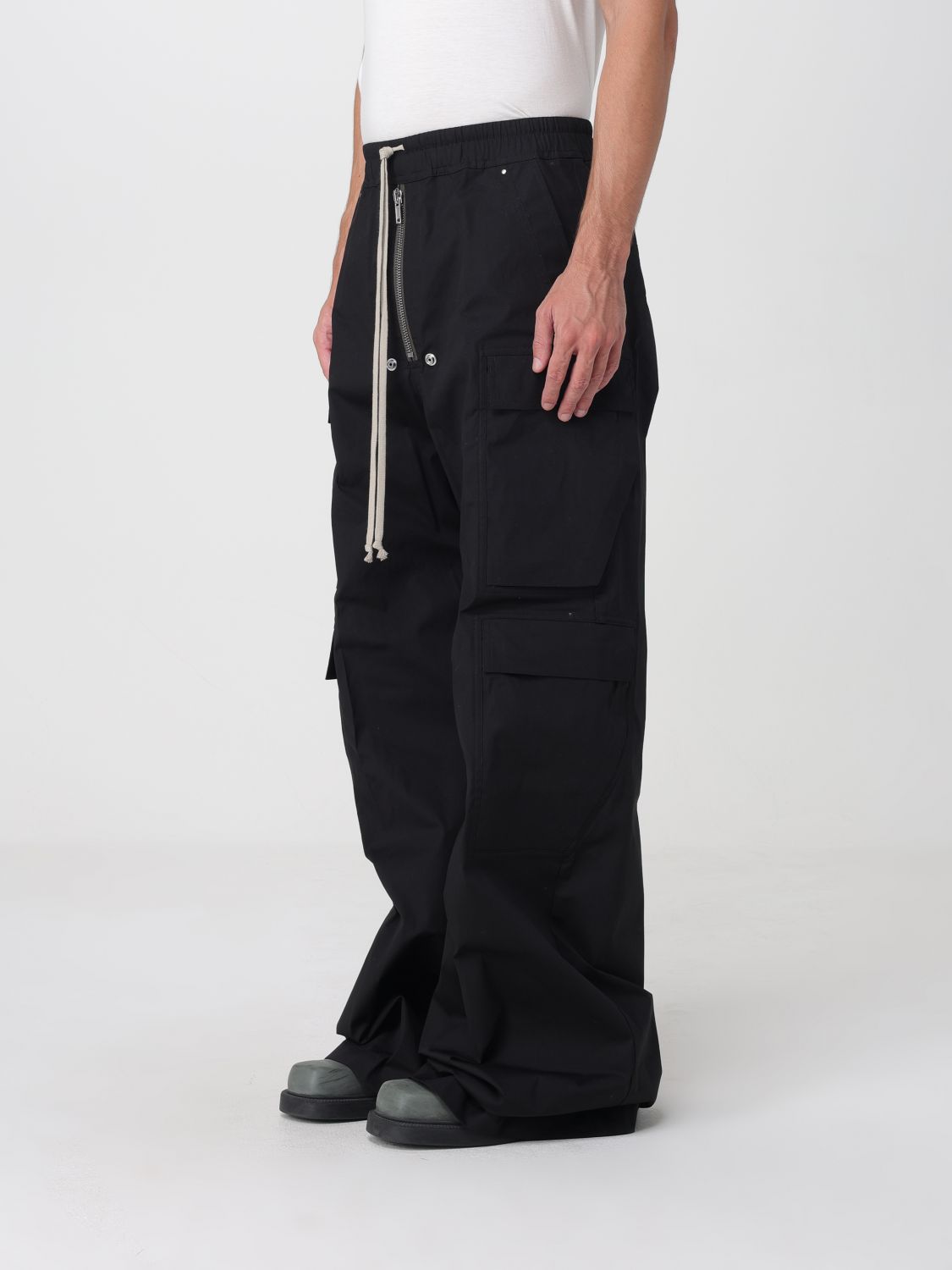 RICK OWENS 裤子: 裤子 男士 Rick Owens, 黑色 - Img 4