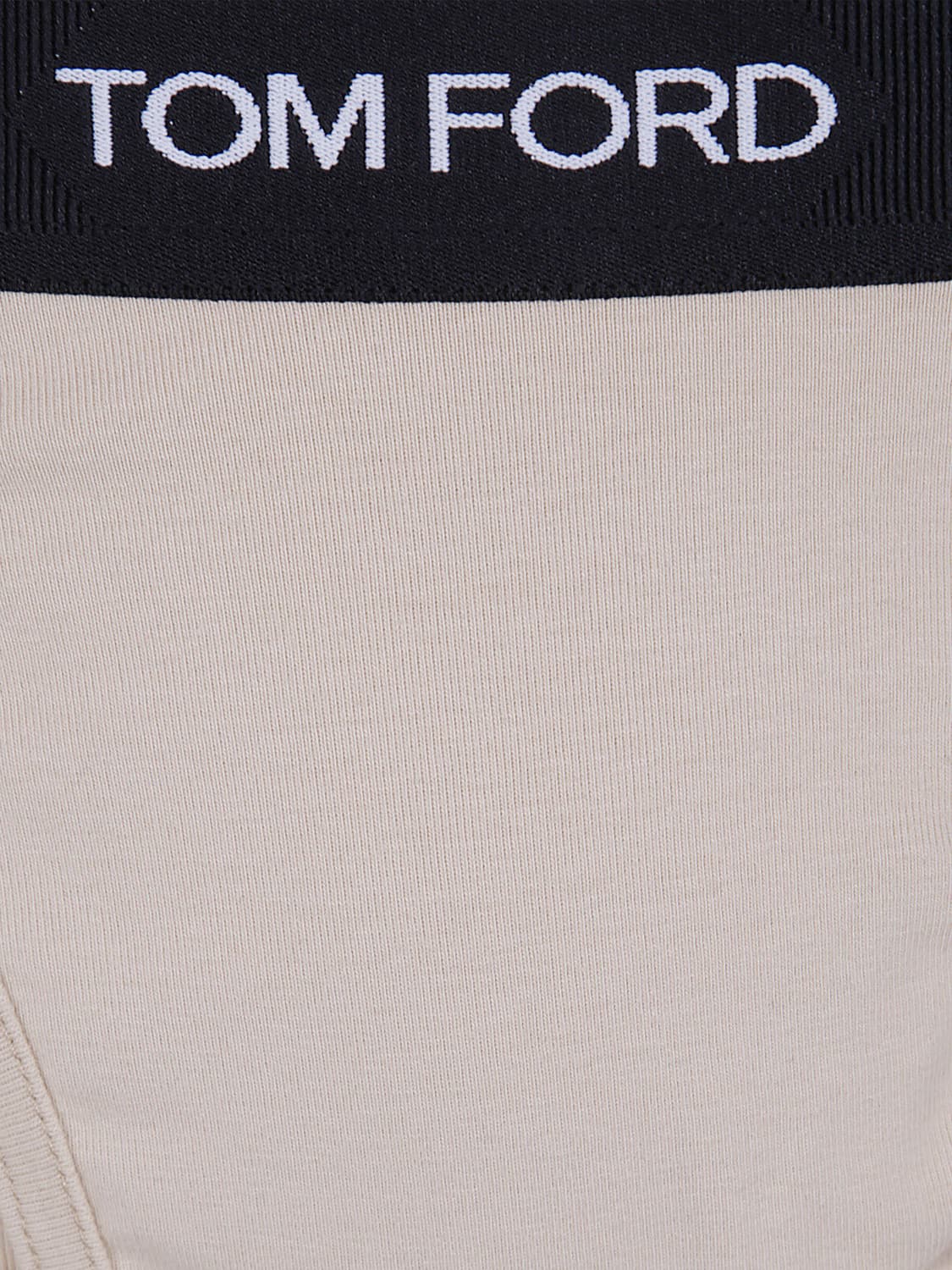 TOM FORD INTIMO: Boxer parigamba Tom Ford in cotone stretch con fascia logata in vita, Rosa - Img 3