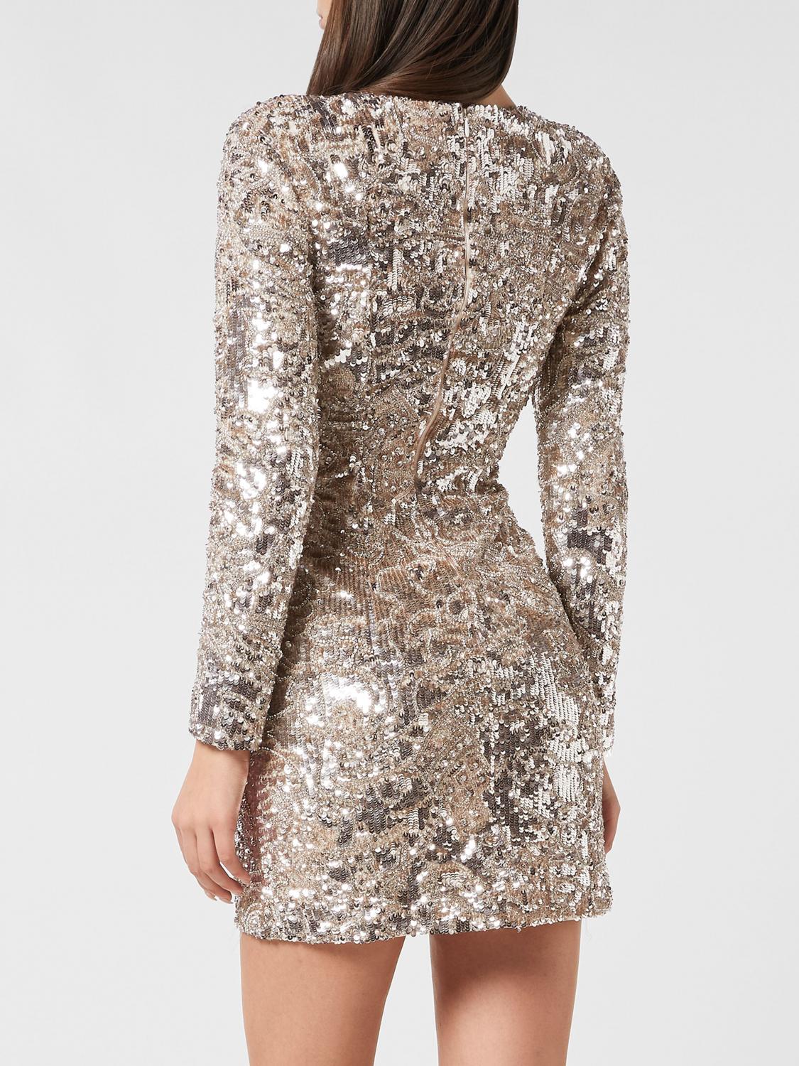 PHILIPP PLEIN ABITO: Abito donna Philipp Plein, Beige - Img 2