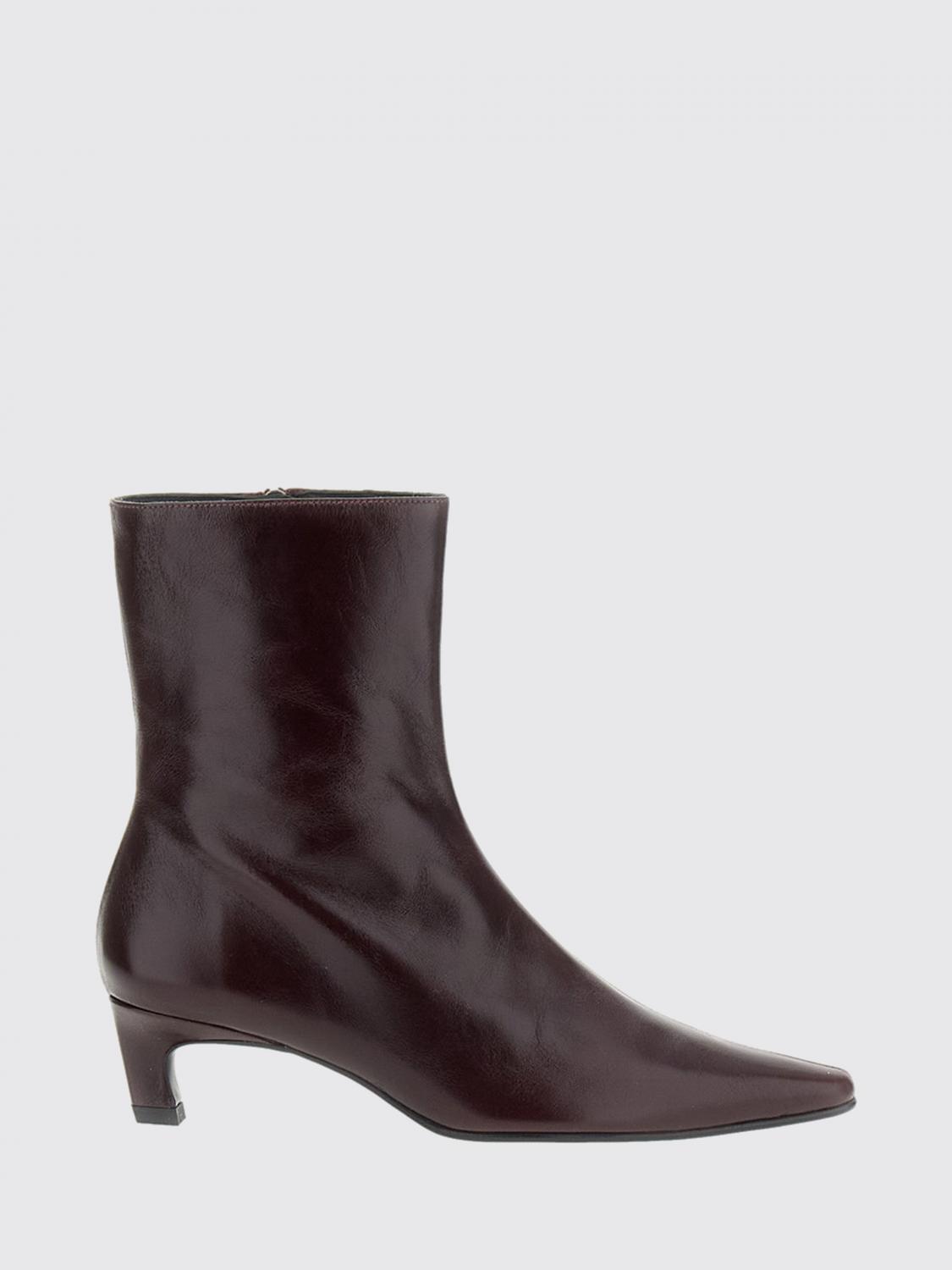 ALOHAS STIEFEL: Alohas Ambar Rift Stiefeletten aus Glattleder mit Stiletto-Absatz, Rot - Img 1