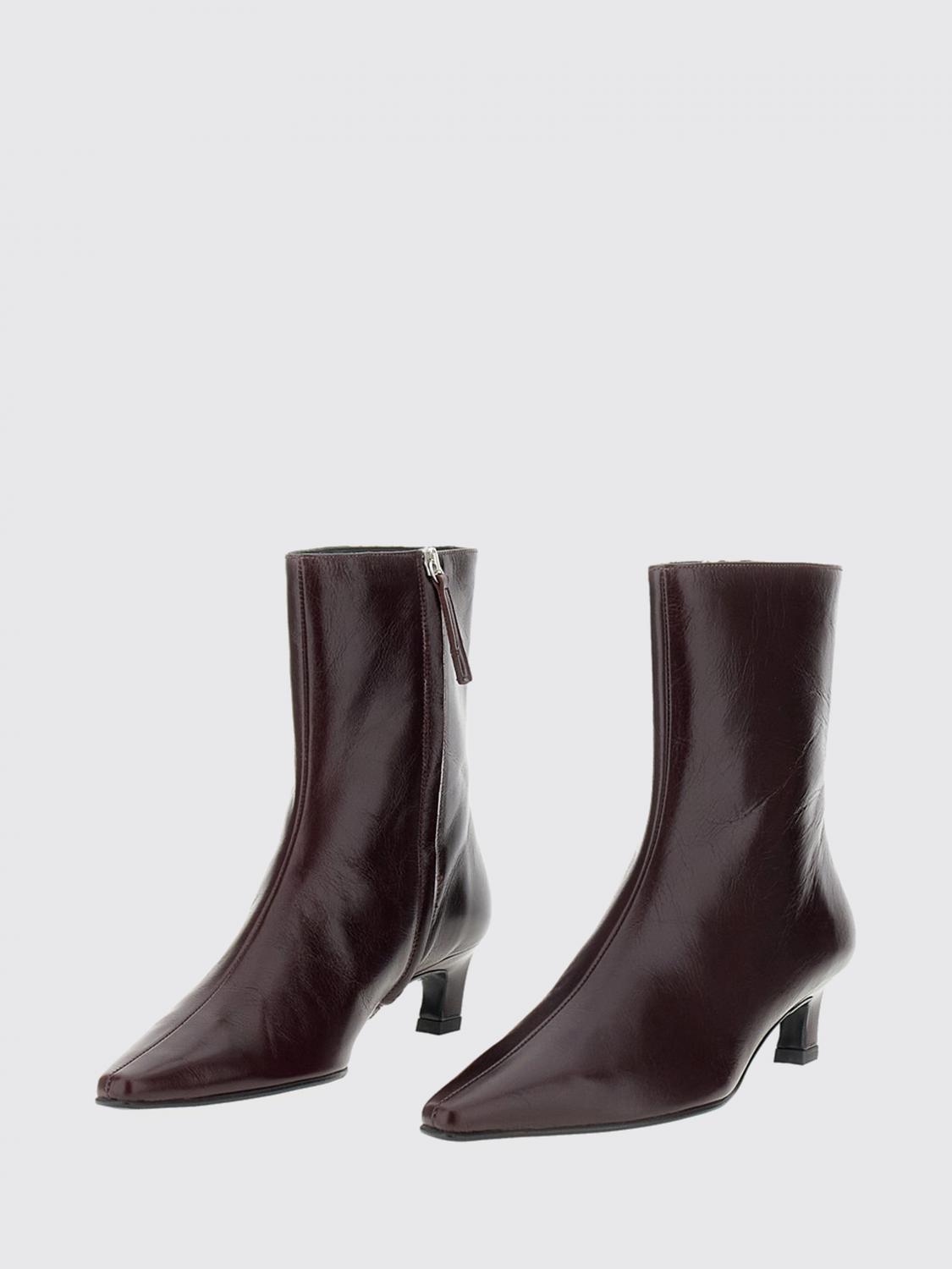 ALOHAS STIEFEL: Alohas Ambar Rift Stiefeletten aus Glattleder mit Stiletto-Absatz, Rot - Img 2