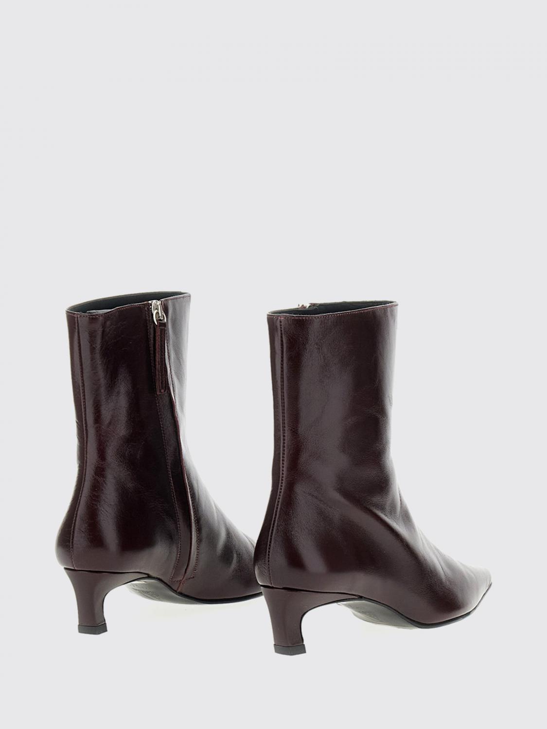 ALOHAS STIEFEL: Alohas Ambar Rift Stiefeletten aus Glattleder mit Stiletto-Absatz, Rot - Img 3