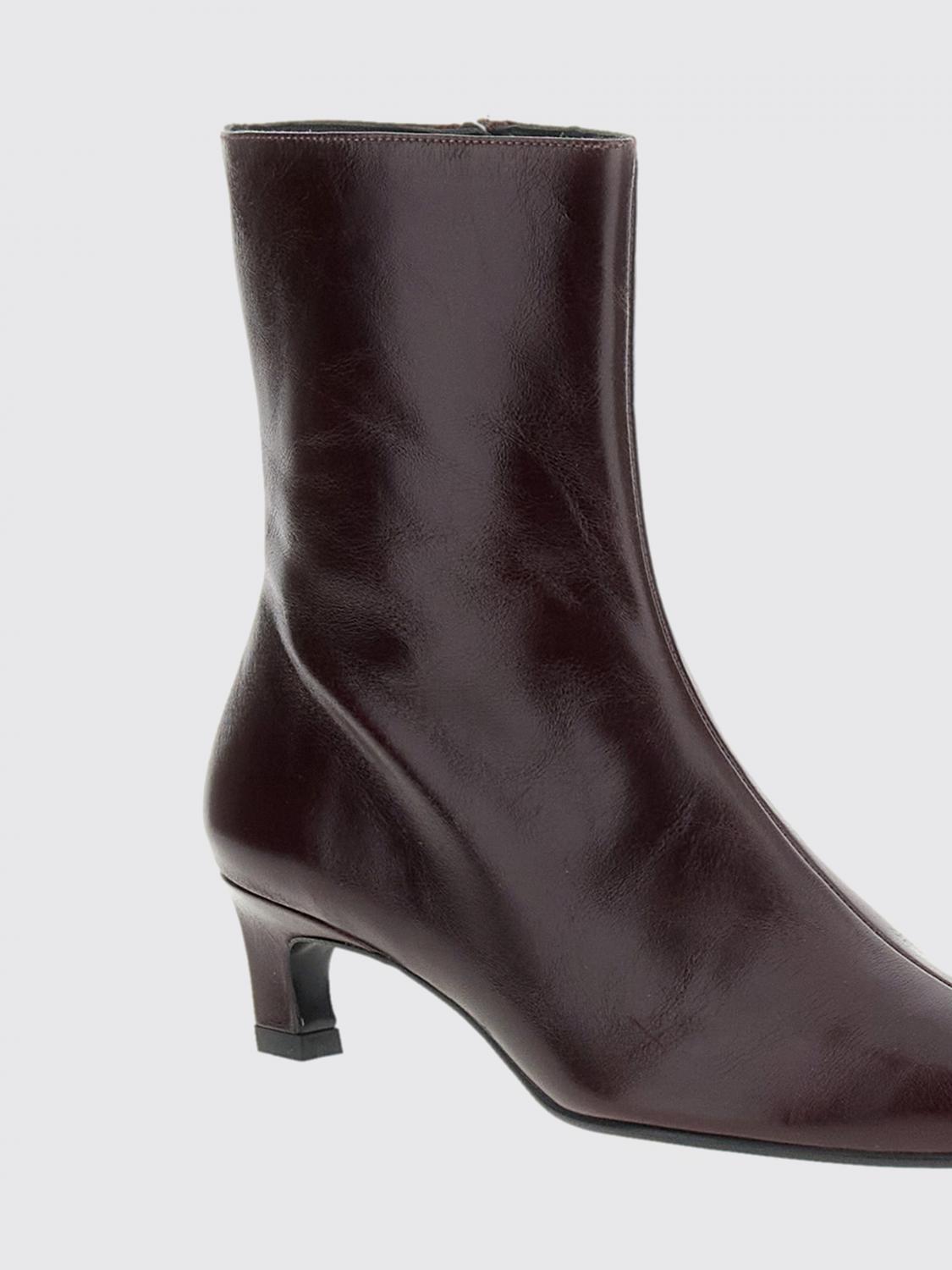 ALOHAS STIEFEL: Alohas Ambar Rift Stiefeletten aus Glattleder mit Stiletto-Absatz, Rot - Img 4