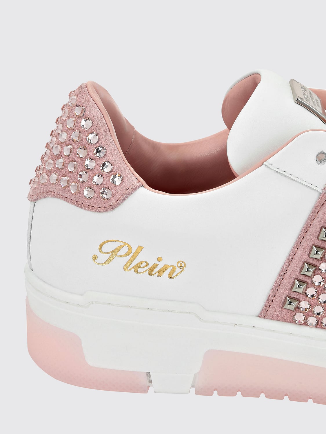 PHILIPP PLEIN SNEAKERS: Sneakers Philipp Plein in pelle con strass , Fuxia - Img 3