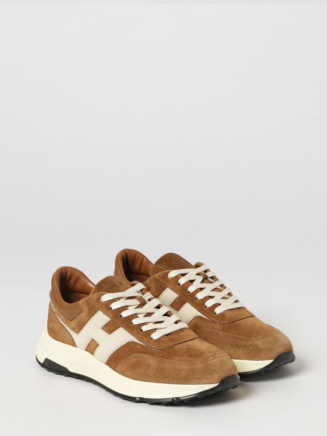HOGAN BASKETS: Baskets Hyperlight Hogan en cuir suédé à semelle chunky, Terre - Img 2
