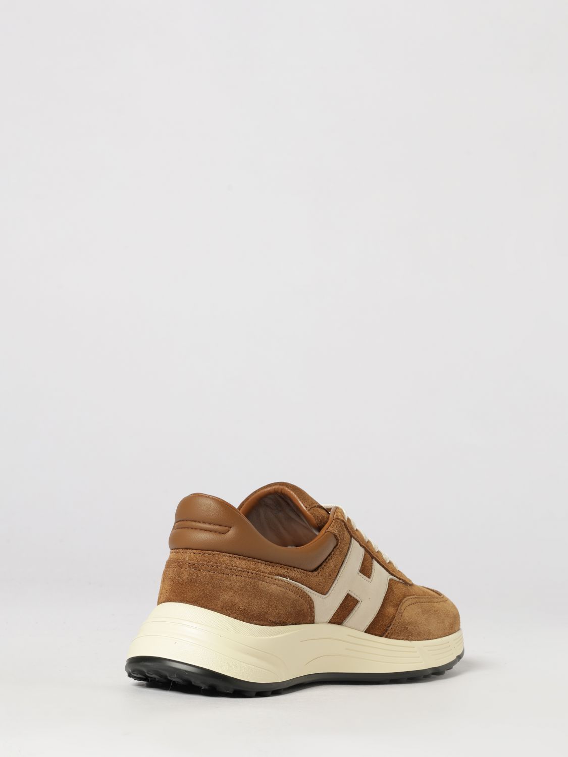 HOGAN BASKETS: Baskets Hyperlight Hogan en cuir suédé à semelle chunky, Terre - Img 3