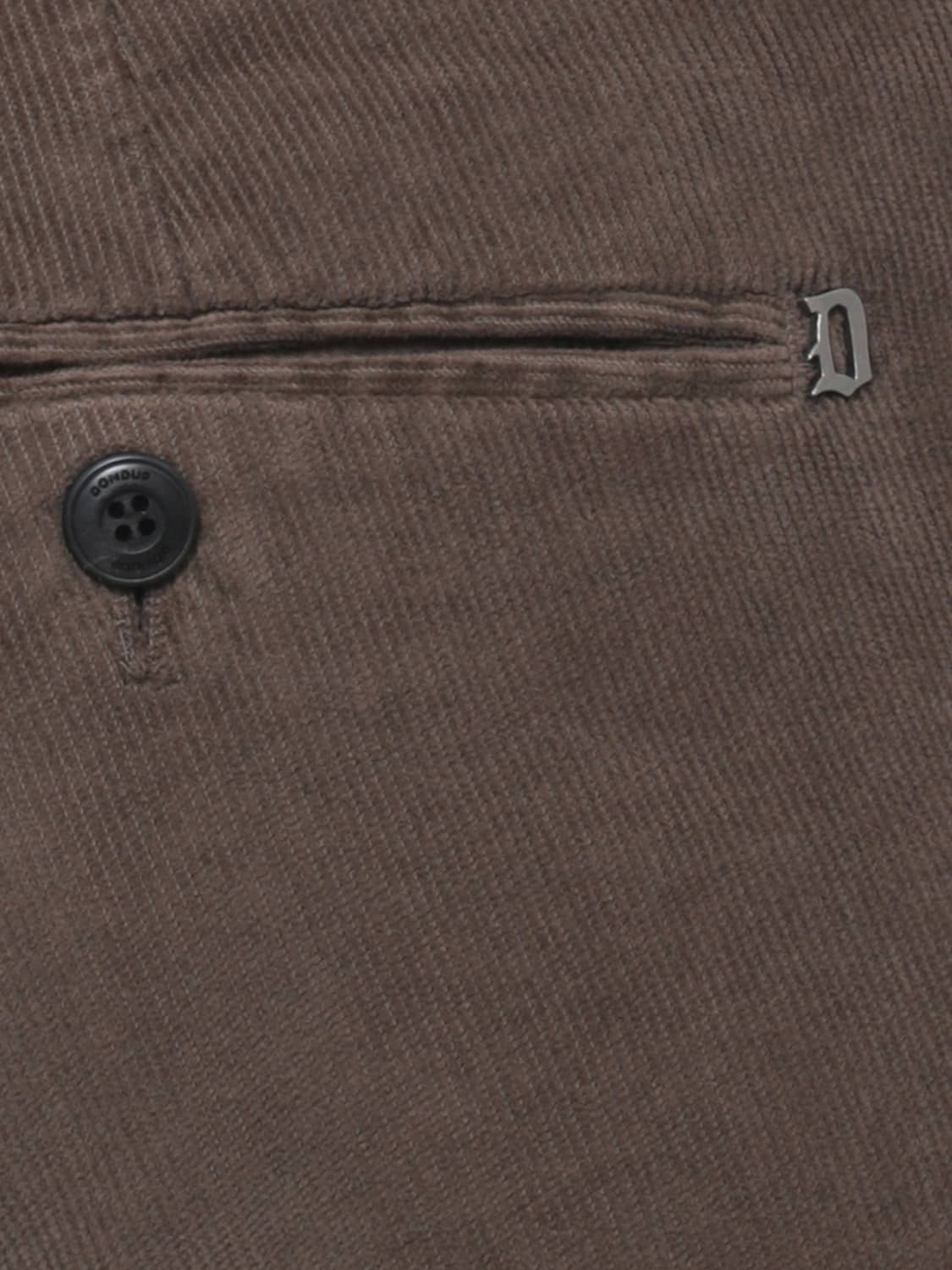 DONDUP PANTALONES: Pantalones chinos Gaubert Dondup slim fit de pana, Arena - Img 3