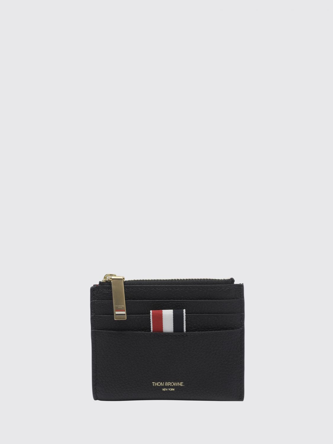 THOM BROWNE POCKET SQUARE: Pocket square men Thom Browne, Black - Img 1