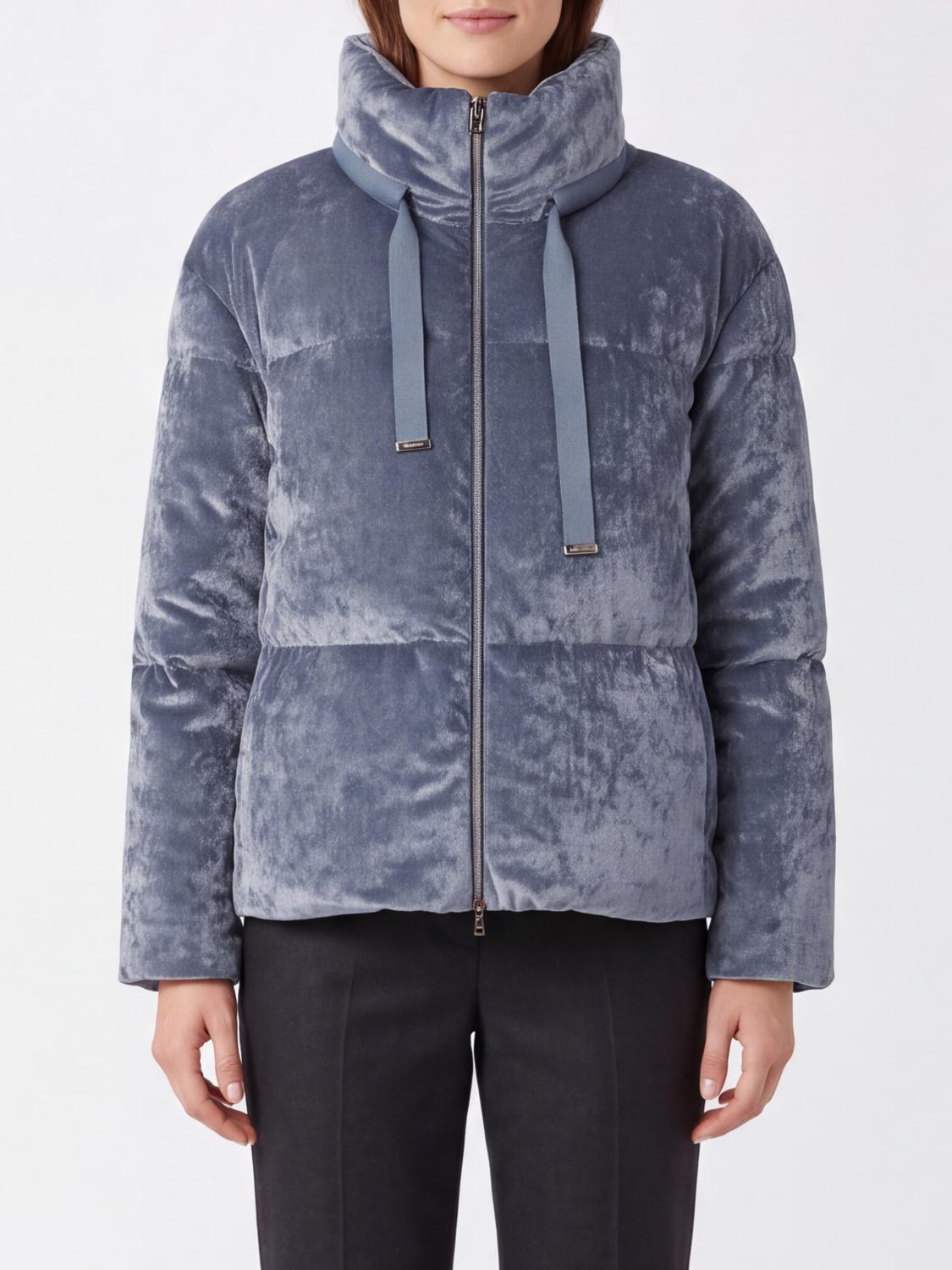 HERNO JACKE: Gesteppte Mikrofaser-Daunenjacke von Herno mit Stehkragen und Kapuze, Blau - Img 1