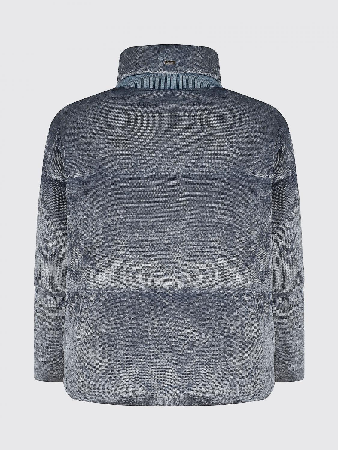 HERNO JACKE: Gesteppte Mikrofaser-Daunenjacke von Herno mit Stehkragen und Kapuze, Blau - Img 3