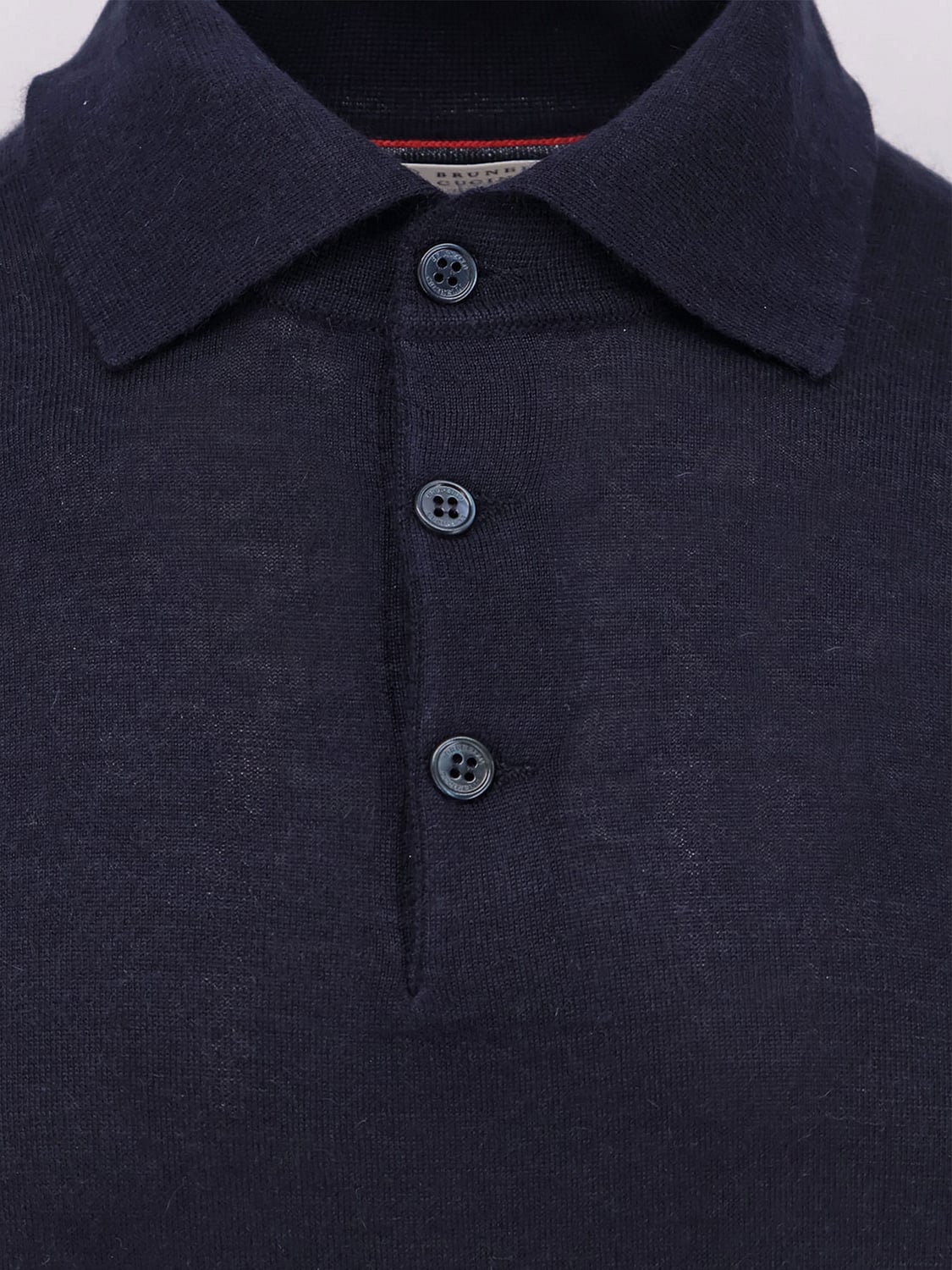 BRUNELLO CUCINELLI POLO: Polo herren Brunello Cucinelli, Navy - Img 4
