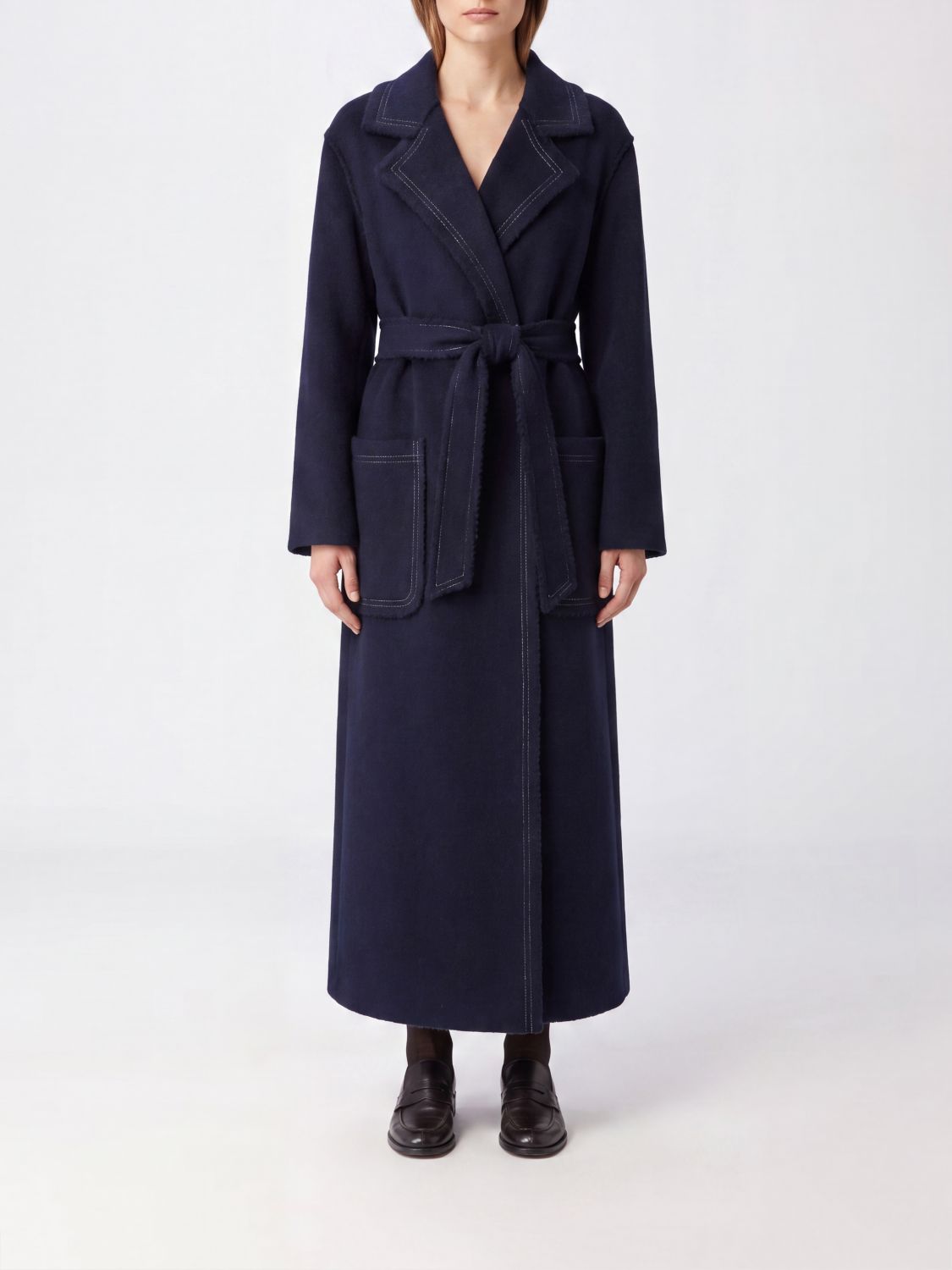 MAX MARA CAPPOTTO: Cappotto donna Max Mara, Blue - Img 1