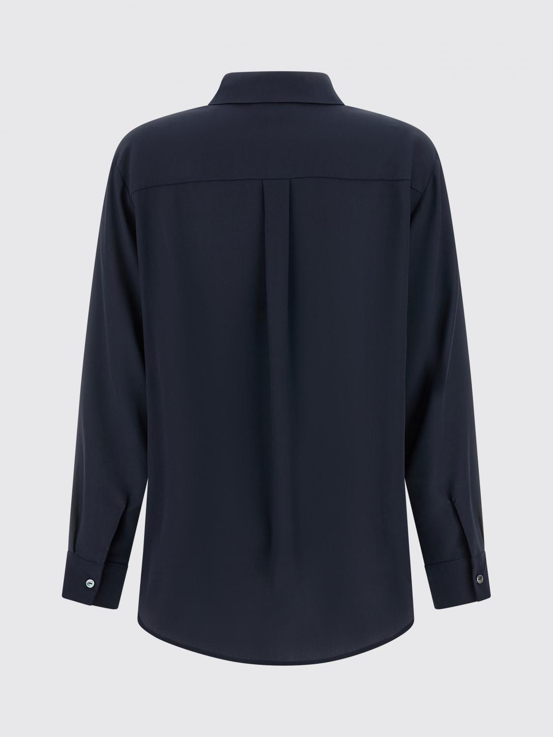 PAROSH CAMISA: Camisa mujer P.a.r.o.s.h., Azul Oscuro - Img 3