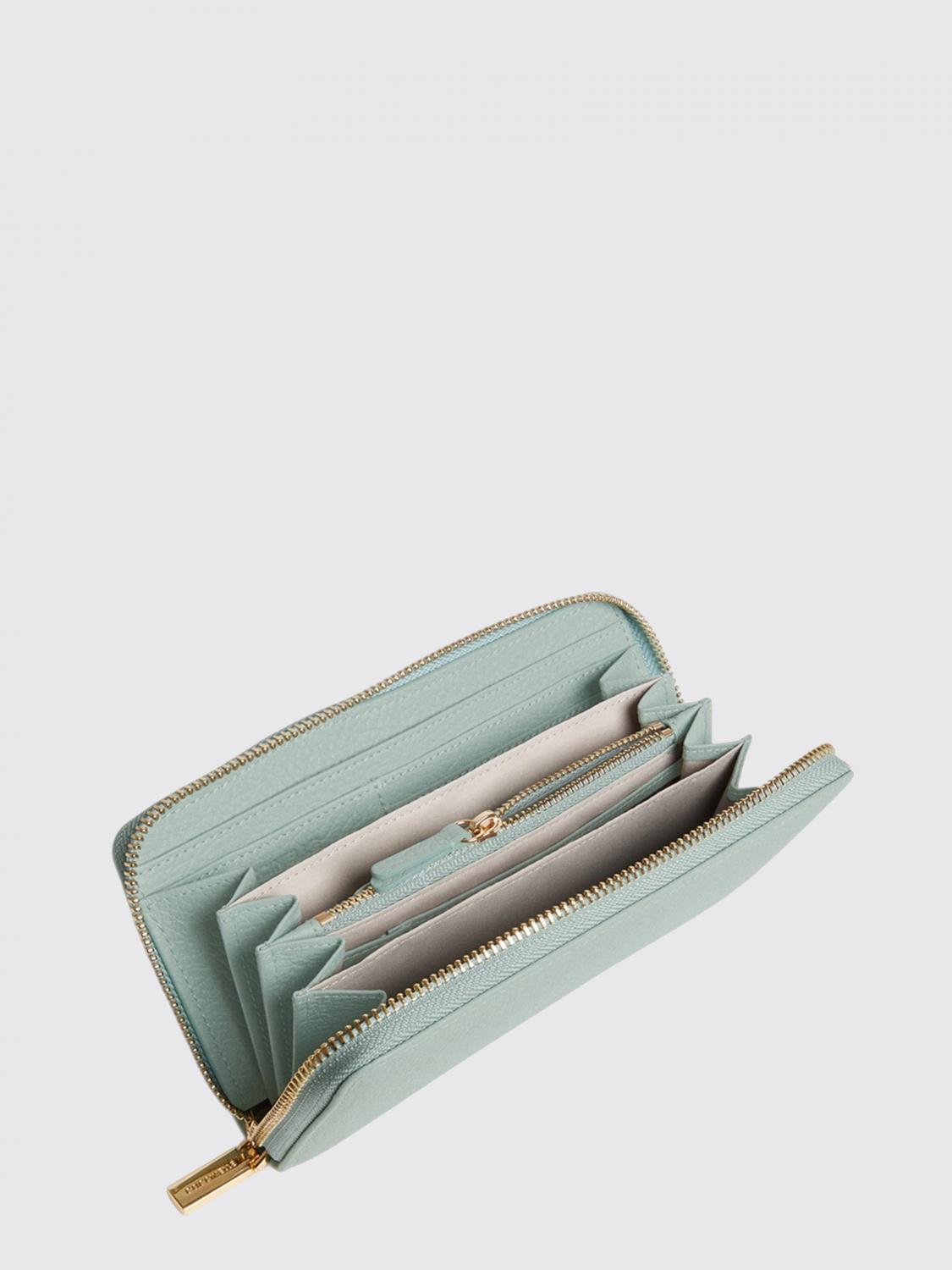 COCCINELLE GELDBÖRSE: Continental-Brieftasche Metallic Soft Coccinelle aus genarbtem Leder, Blau - Img 2