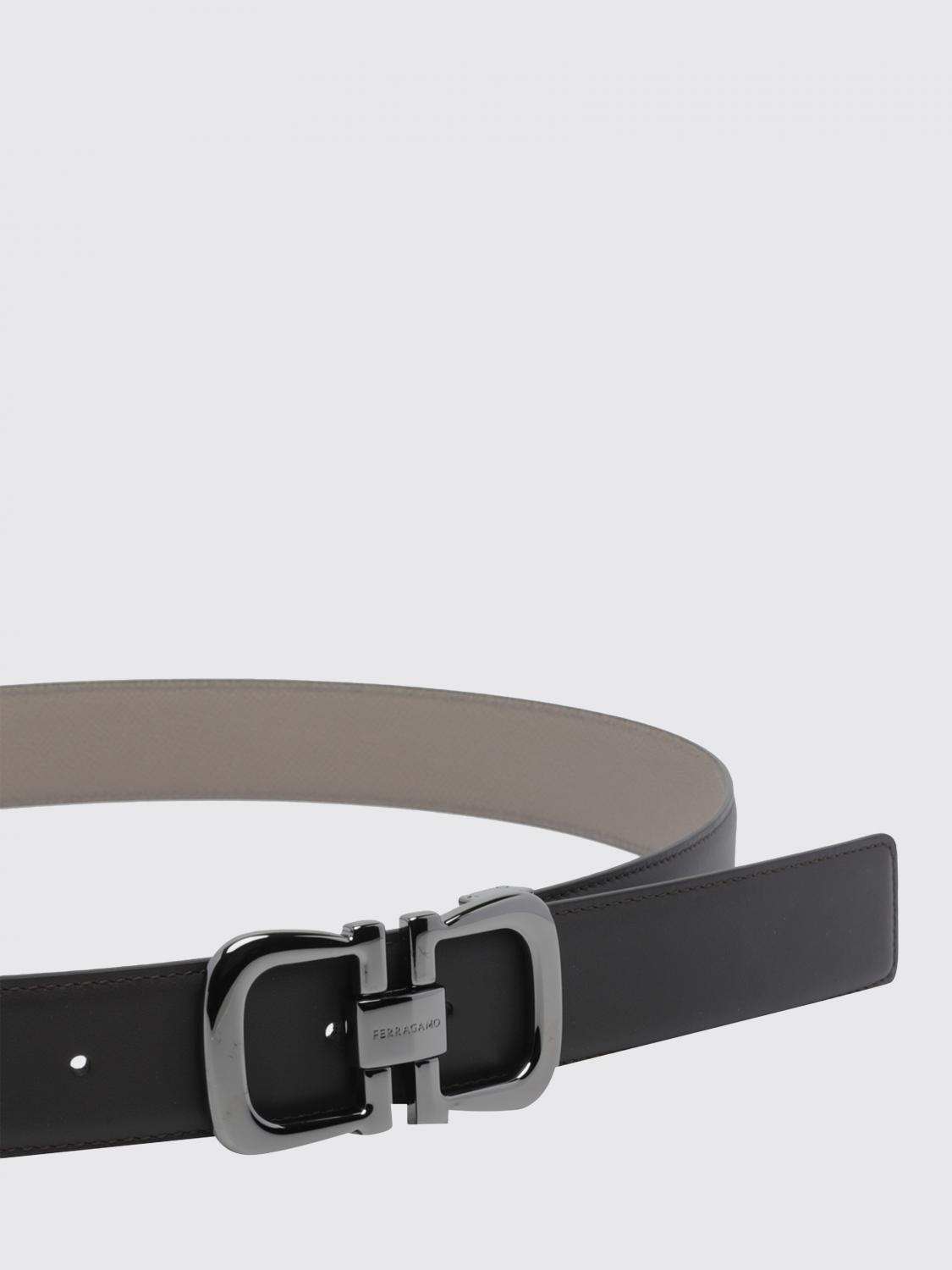 FERRAGAMO BELT: Belt men Ferragamo, Brown - Img 2