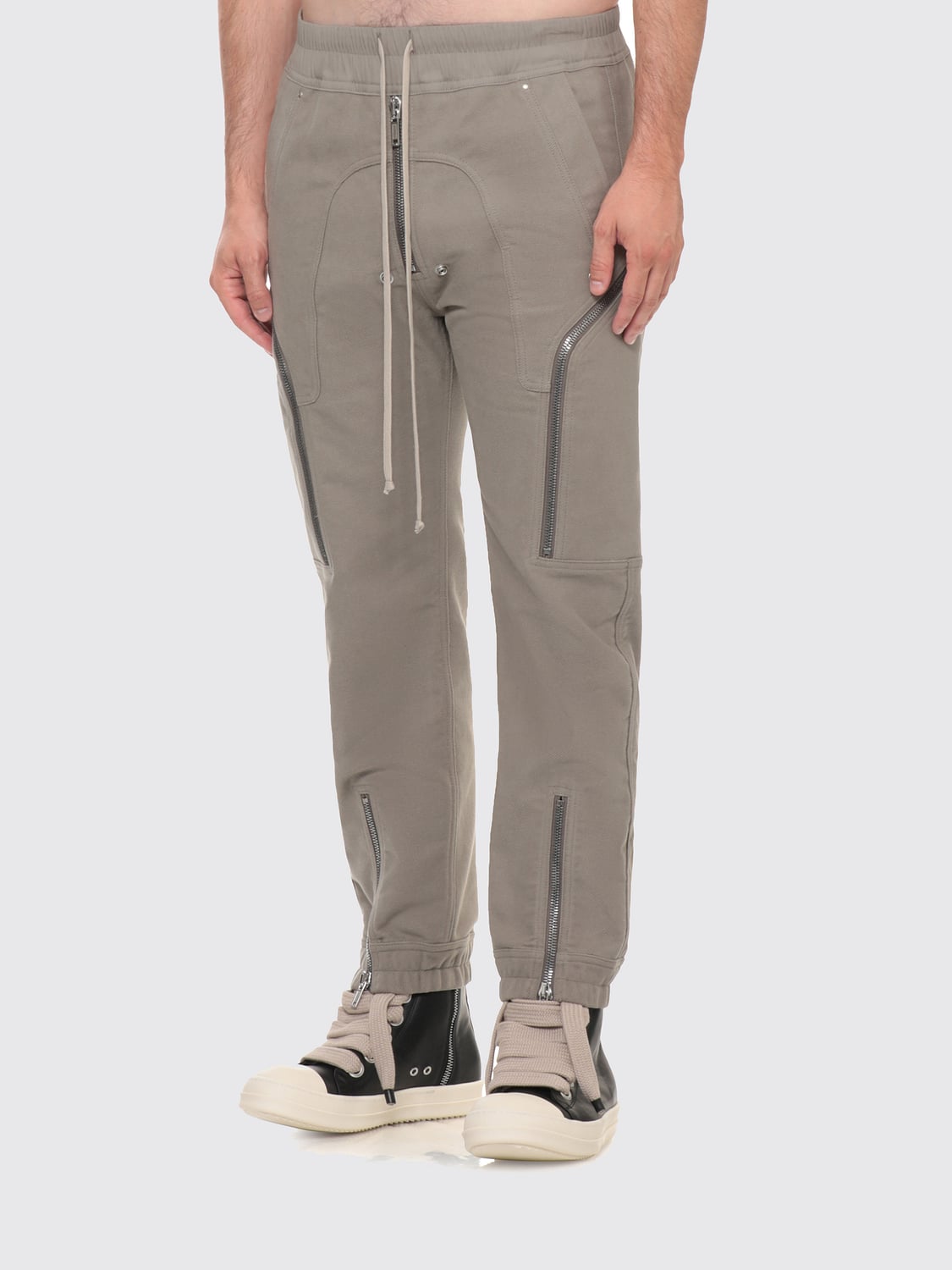 RICK OWENS 팬츠: 팬츠 남성 Rick Owens, 그레이 - Img 1