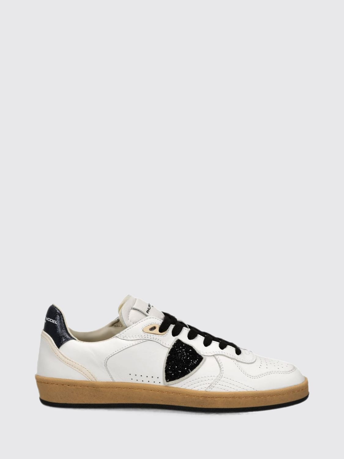 PHILIPPE MODEL SNEAKERS: Pgal Suede Low-Top Sneakers Philippe Model with Animal Print, White - Img 1