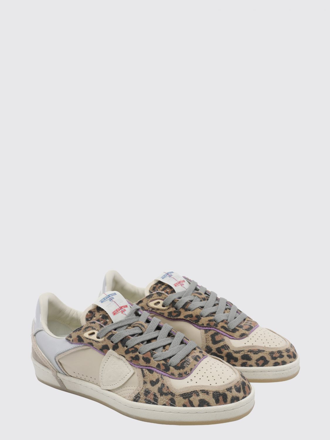 PHILIPPE MODEL SNEAKERS: Sneakers woman Philippe Model, Beige - Img 2