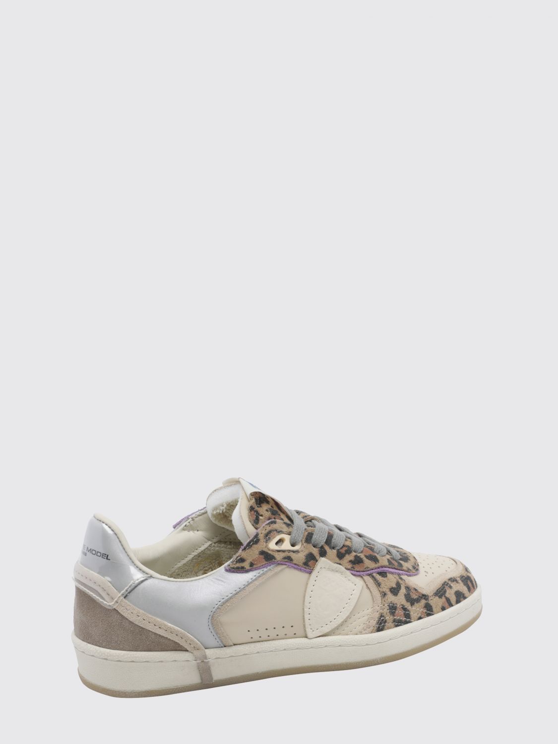 PHILIPPE MODEL SNEAKERS: Sneakers woman Philippe Model, Beige - Img 3
