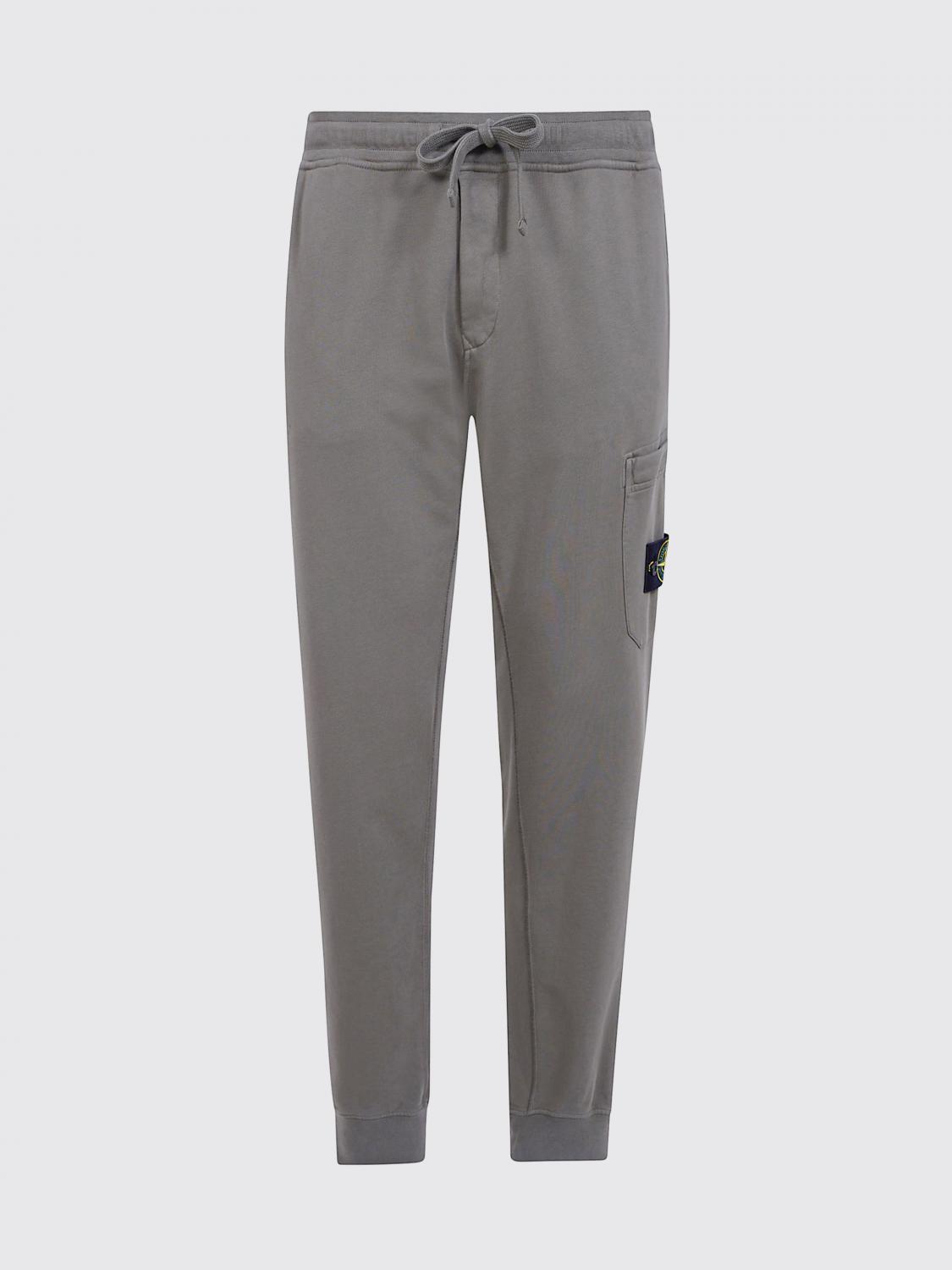 STONE ISLAND PANTS: Stone Island Slim Fit Organic Cotton Cargo Trousers with Logo, Green - Img 2