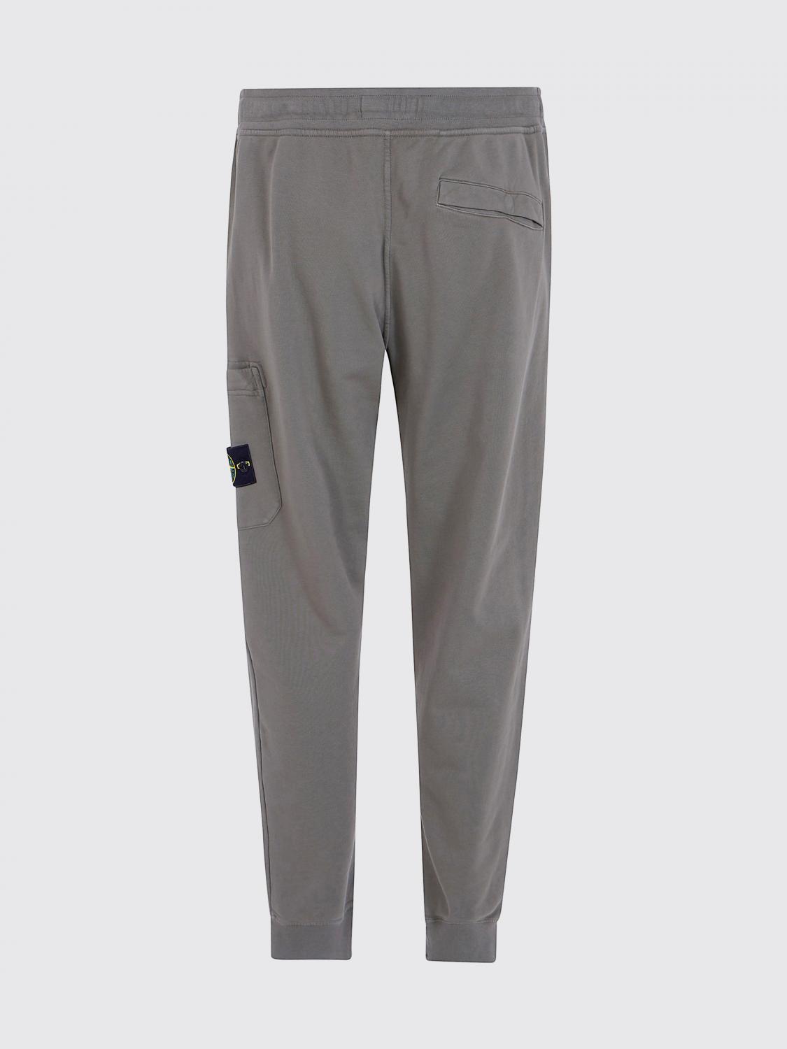 STONE ISLAND PANTS: Stone Island Slim Fit Organic Cotton Cargo Trousers with Logo, Green - Img 3