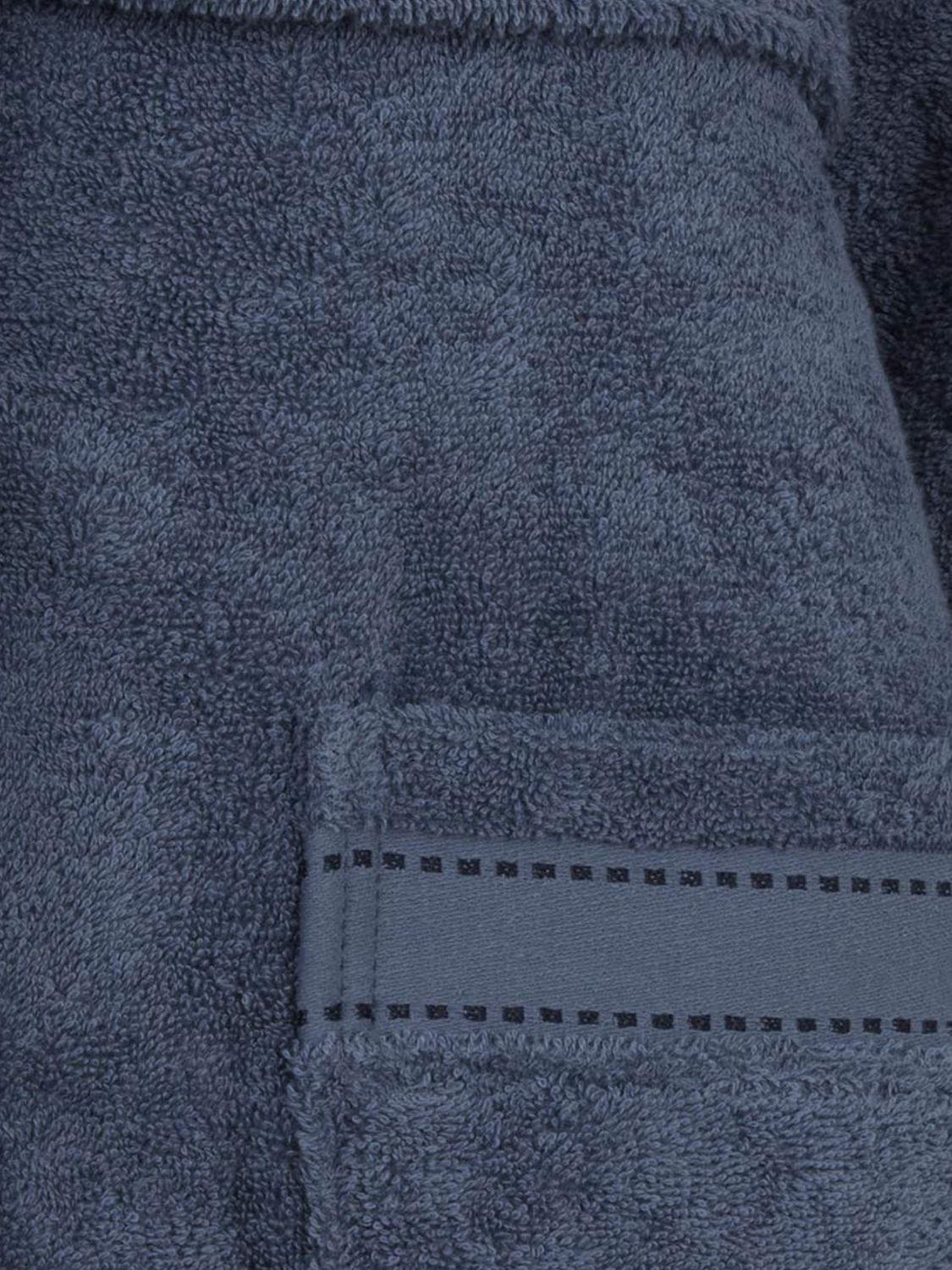 TRUSSARDI BATHROBES: Hooded Cotton Terrycloth Bathrobe Trussardi with Contrast Embroidered Logo, Avion - Img 3
